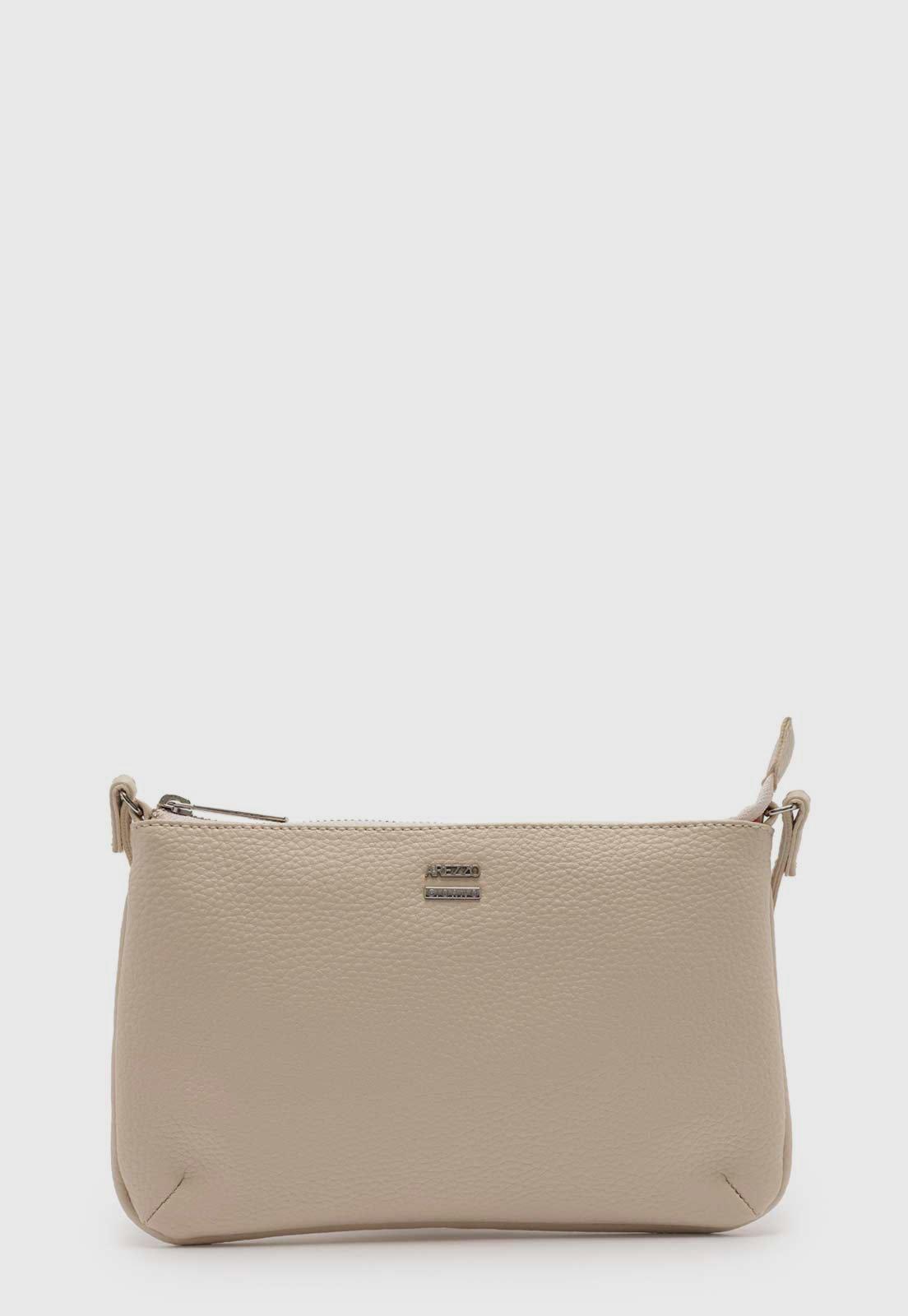 Bolsa Tiracolo Arezzo Alça Ajustável Off-White
