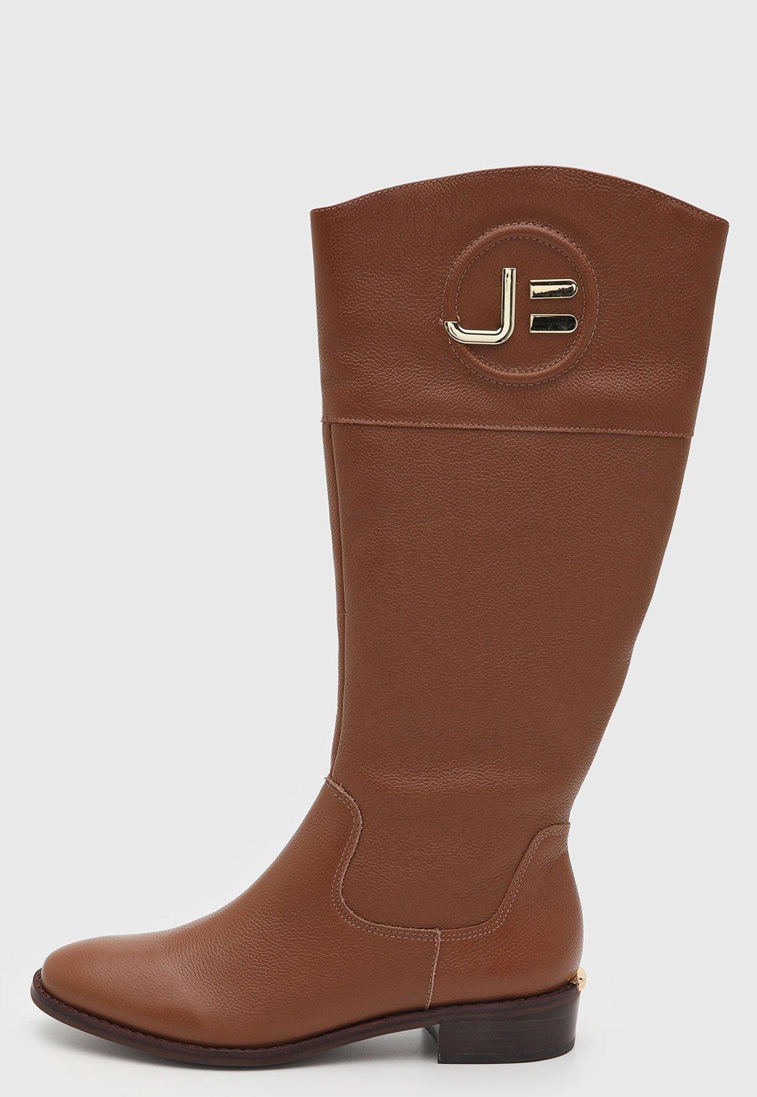 Bota Feminina Jorge Bischoff Cano Alto Marrom