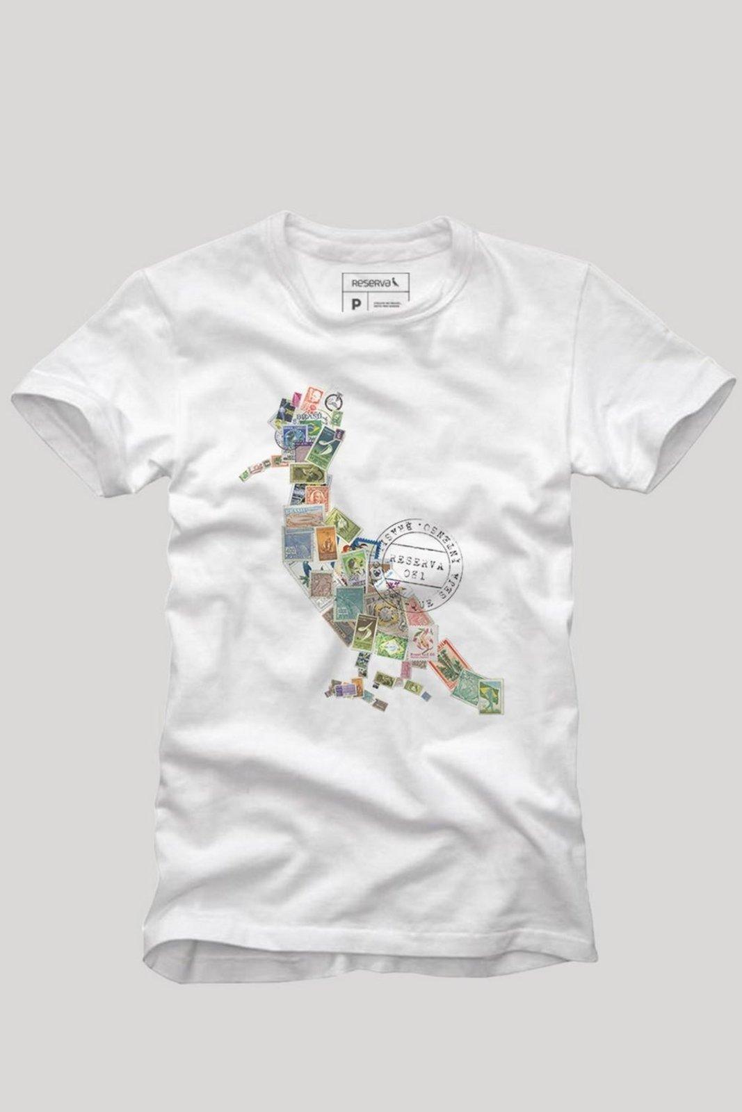 Camiseta Algodão Pica Pau Selo Reserva Branco