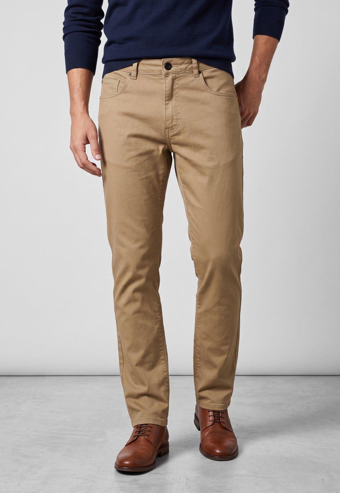 Calça Masculina Reserva Slim Color Bege