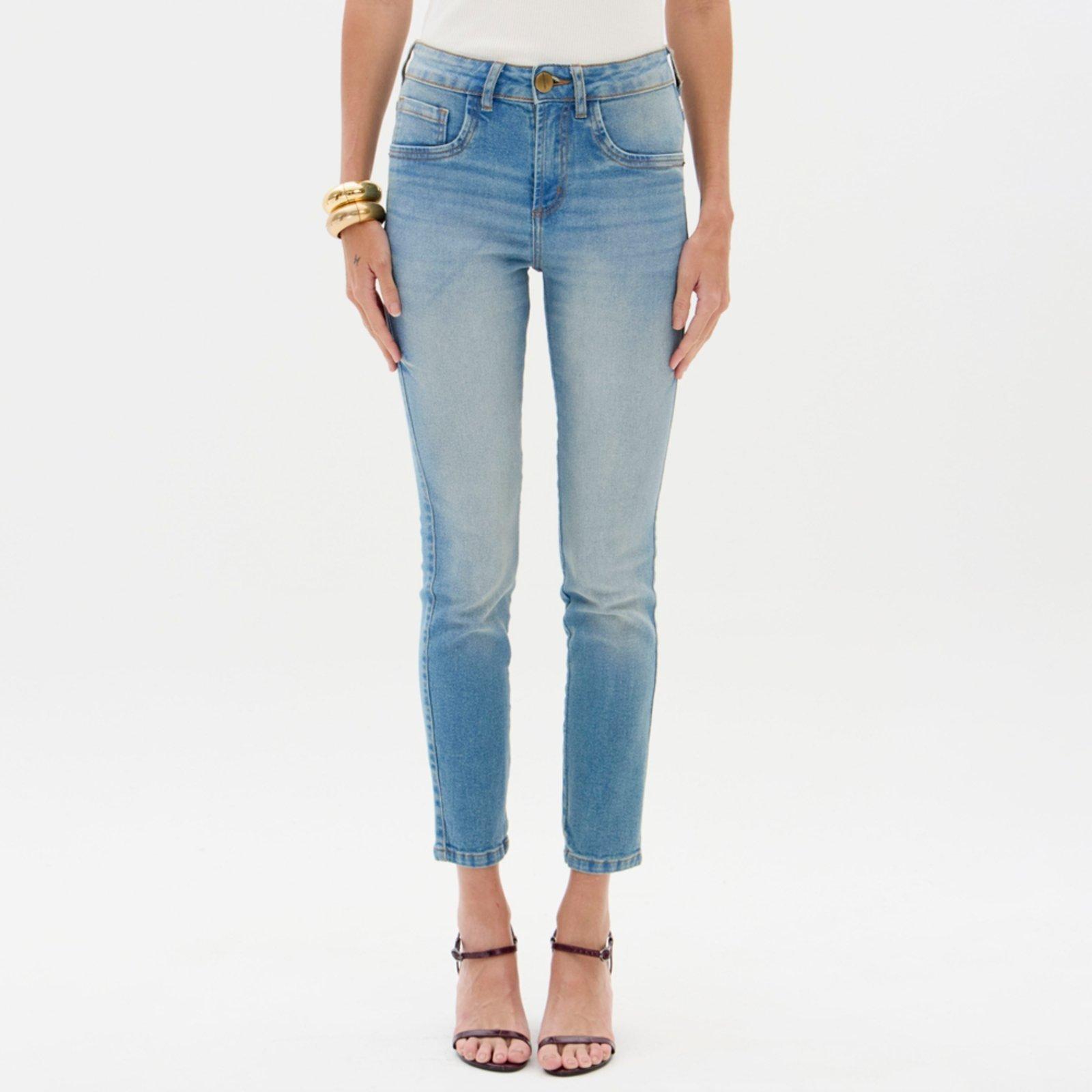 Calça Jeans Lança Perfume Skinny Ankle Hg Ou26 Azul Feminino