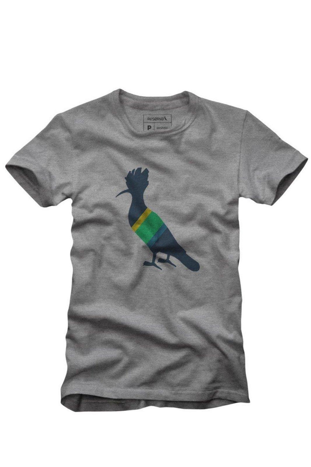 Camiseta Algodão Pica-Pau Patriota Reserva Cinza