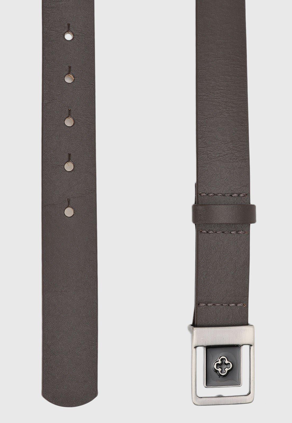 Cinto Feminino Capodarte Fivela Trevo Marrom