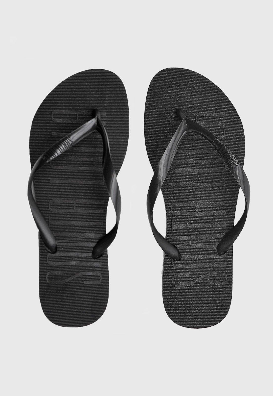 Chinelo Santa Lolla Logo Preto