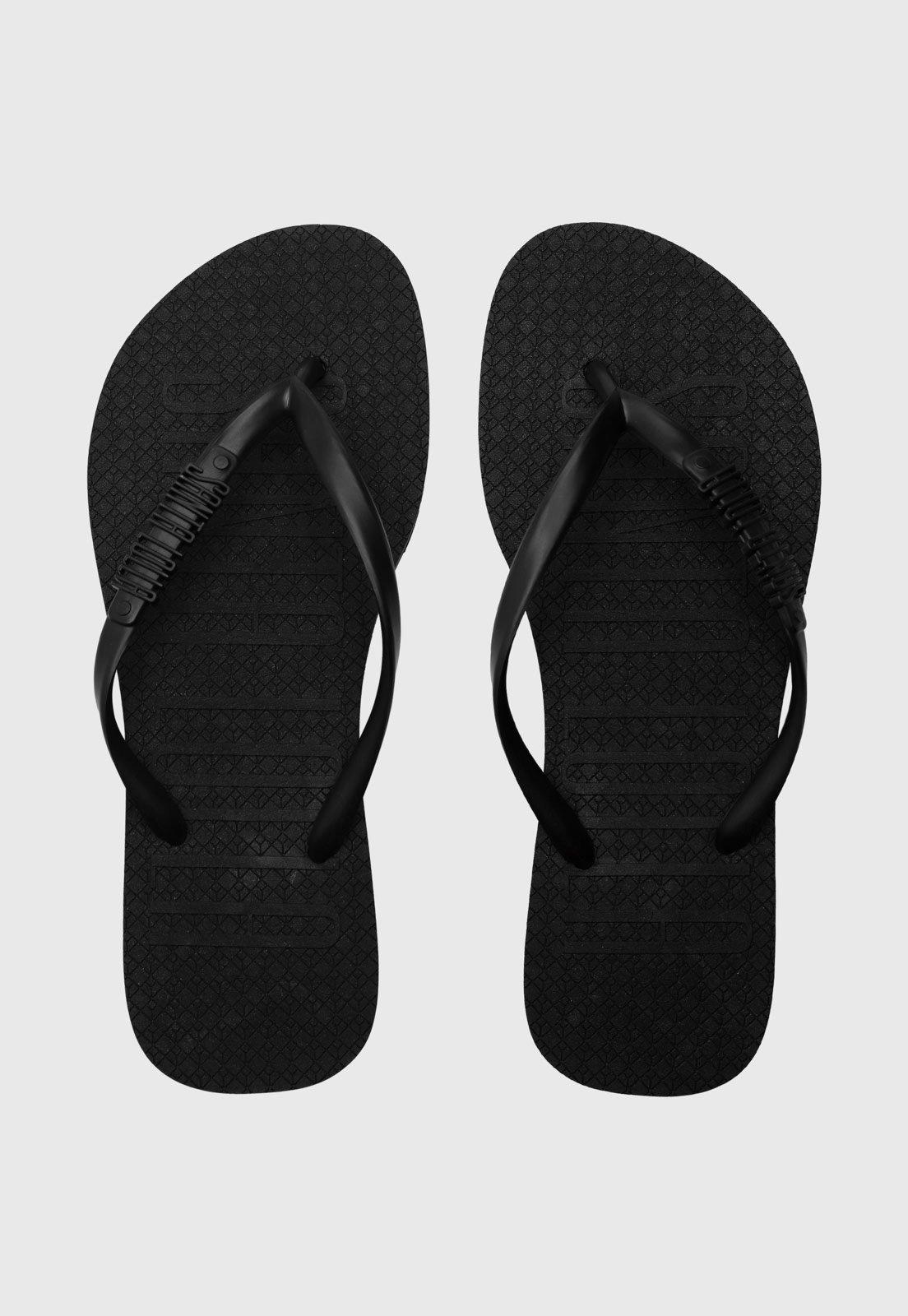 Chinelo Santa Lolla Texturizado Preto