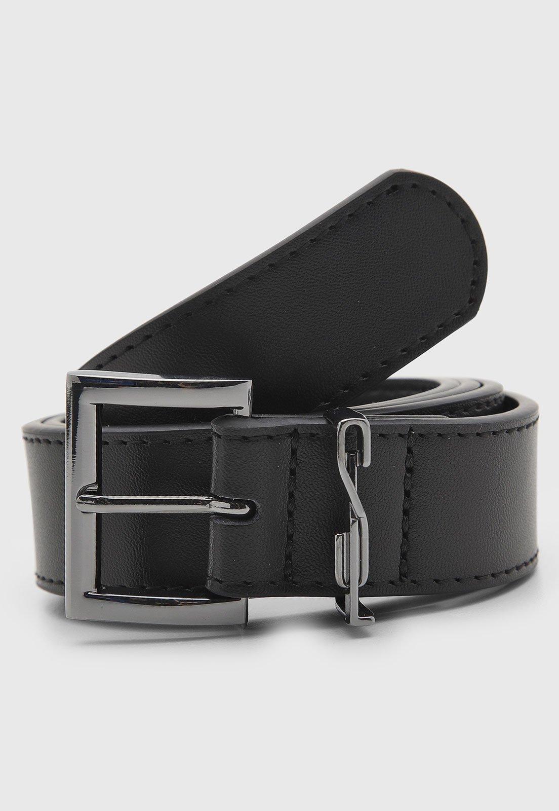Cinto Feminino Santa Lolla Couro Preto