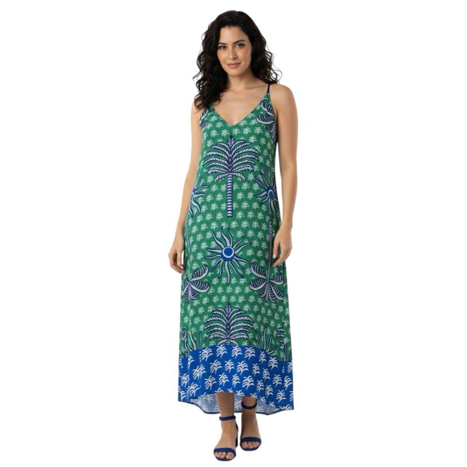 Vestido Estampado Midi Colcci Ibiza Verde