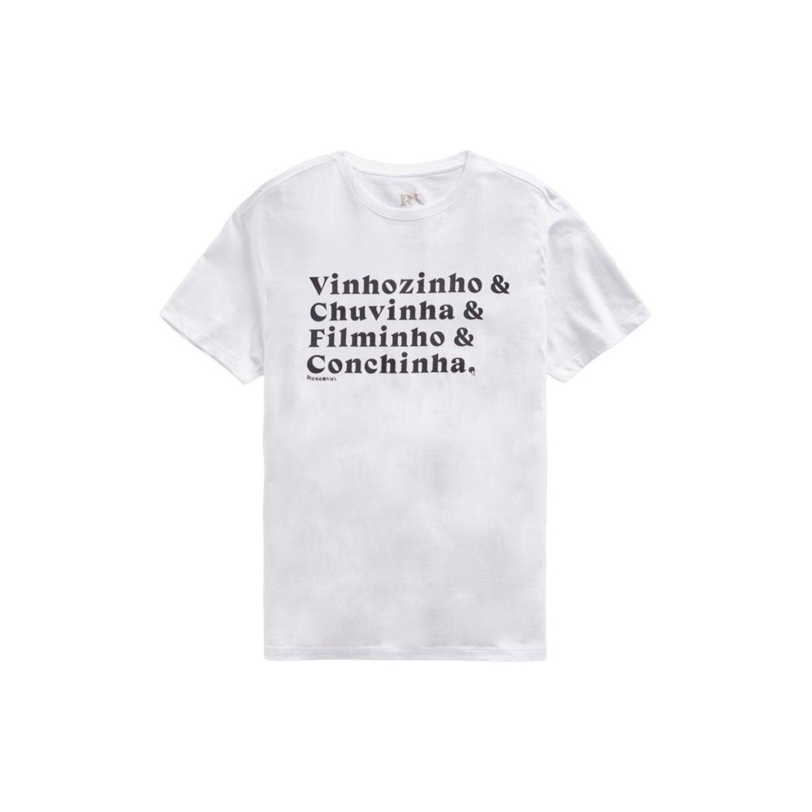 Camiseta Estampada Vinhozinho Reserva Branco