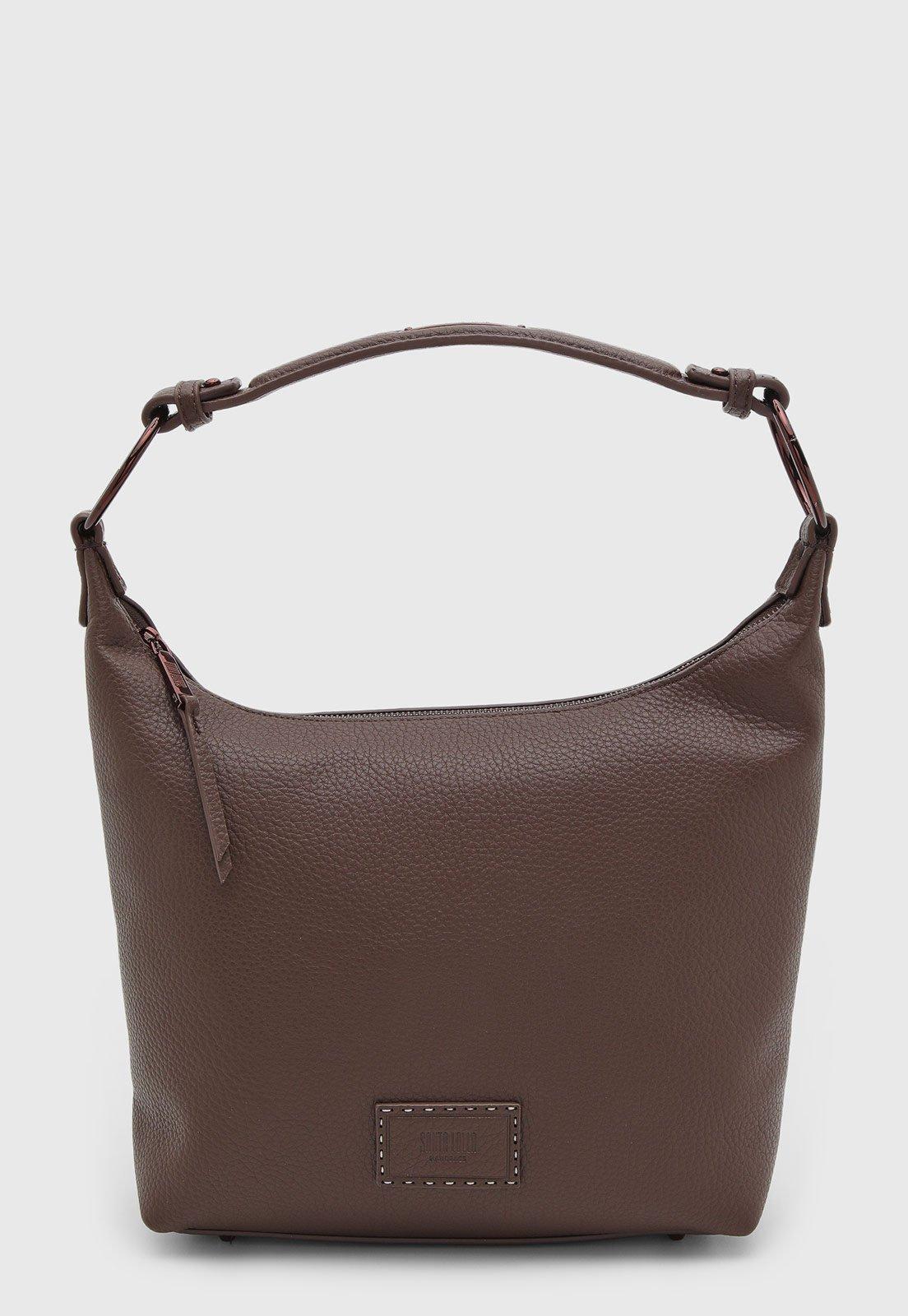 Bolsa Feminina Santa Lolla Estruturada Alça Curta Marrom