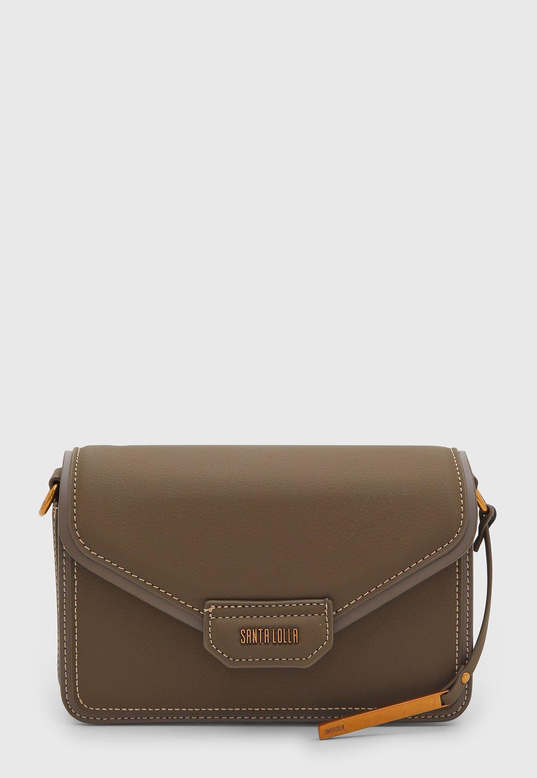 Bolsa Feminina Santa Lolla Retangular Marrom