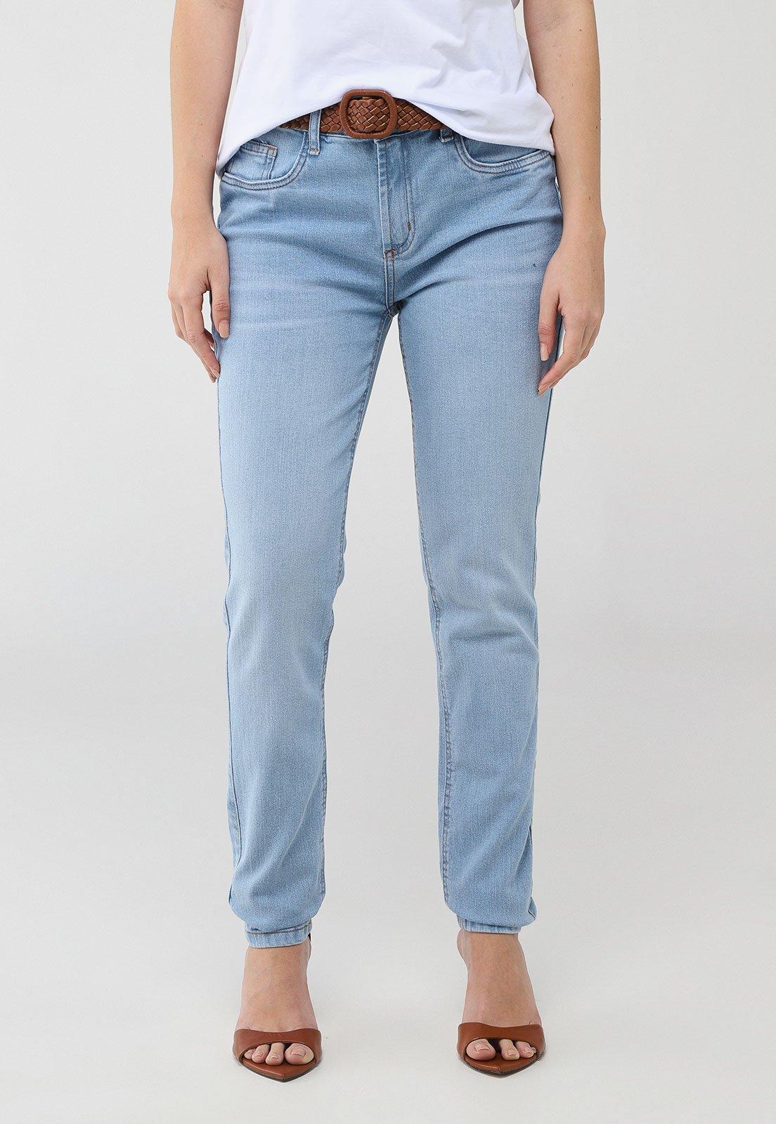 Calça Jeans Feminina Lança Perfume Nix Skinny High Azul Claro
