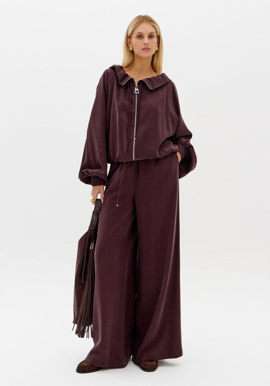 Calça Pantalona Com Cintura Alta Lança Perfume
