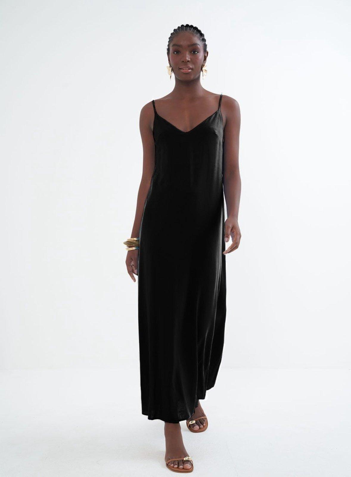 Vestido Midi Fluido Colcci Preto
