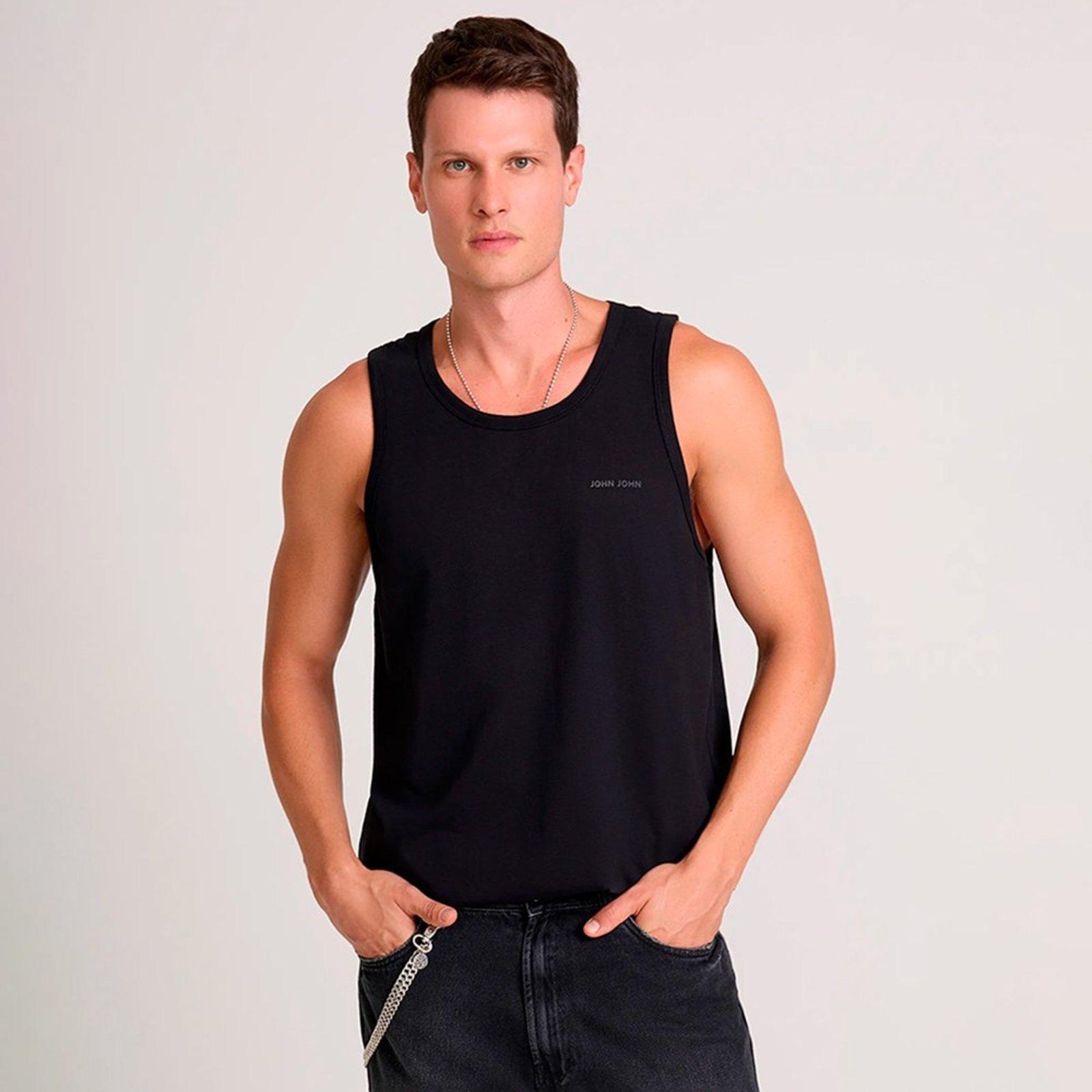Regata John John New Pr27 Preto Masculino