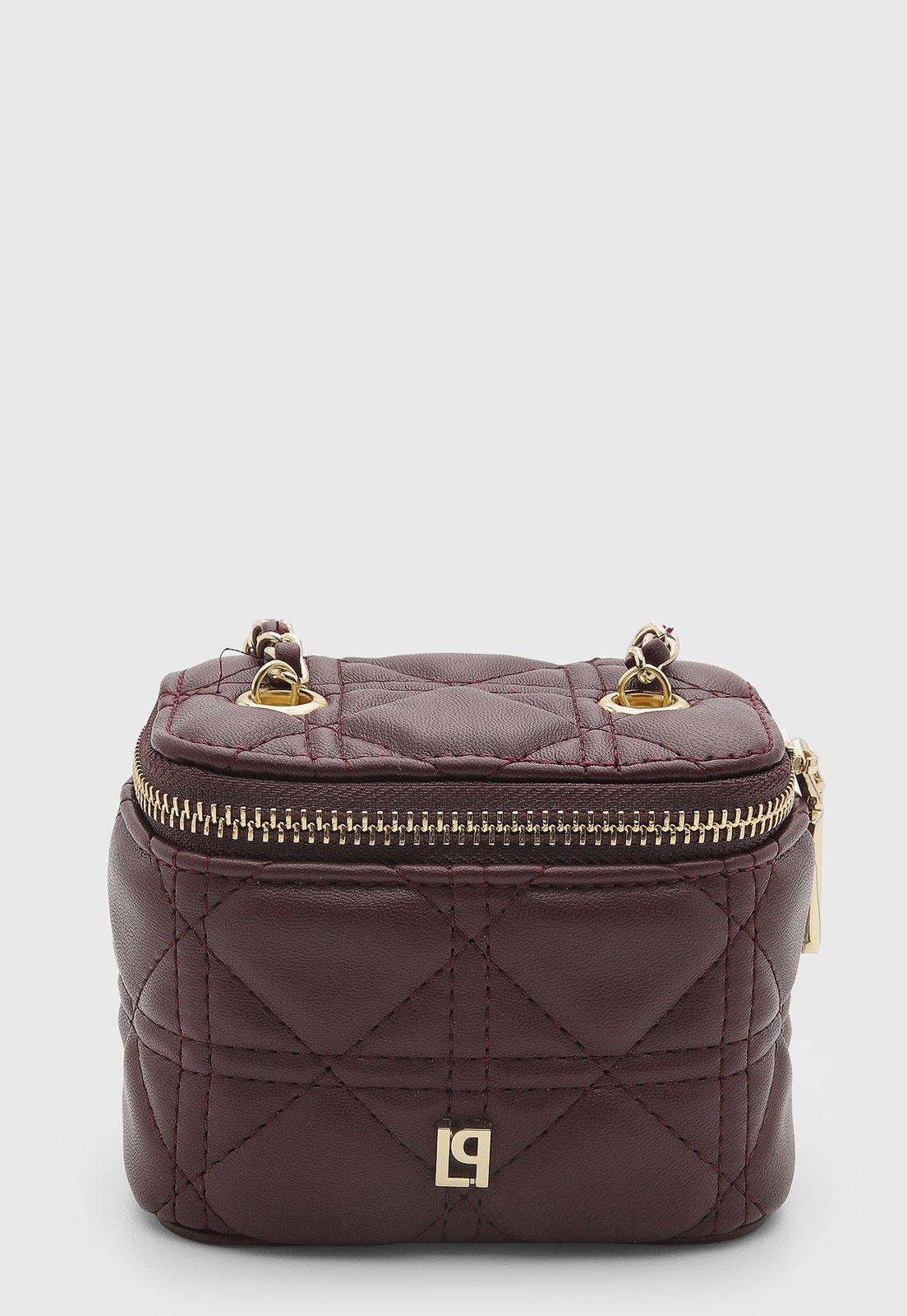 Bolsa Feminina Lança Perfume Matelassê Vinho