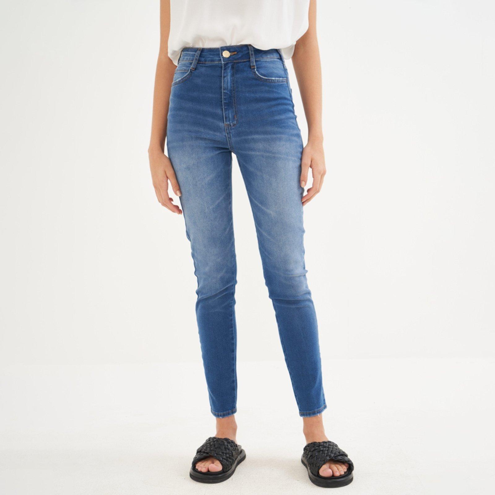 Calça Jeans Colcci Bruna Stretch Fog Pr26 Azul Feminino
