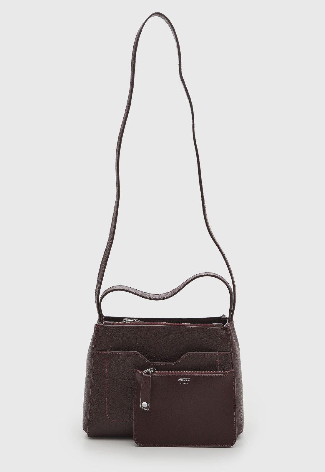 Bolsa Feminina Arezzo Estruturada Burgundy