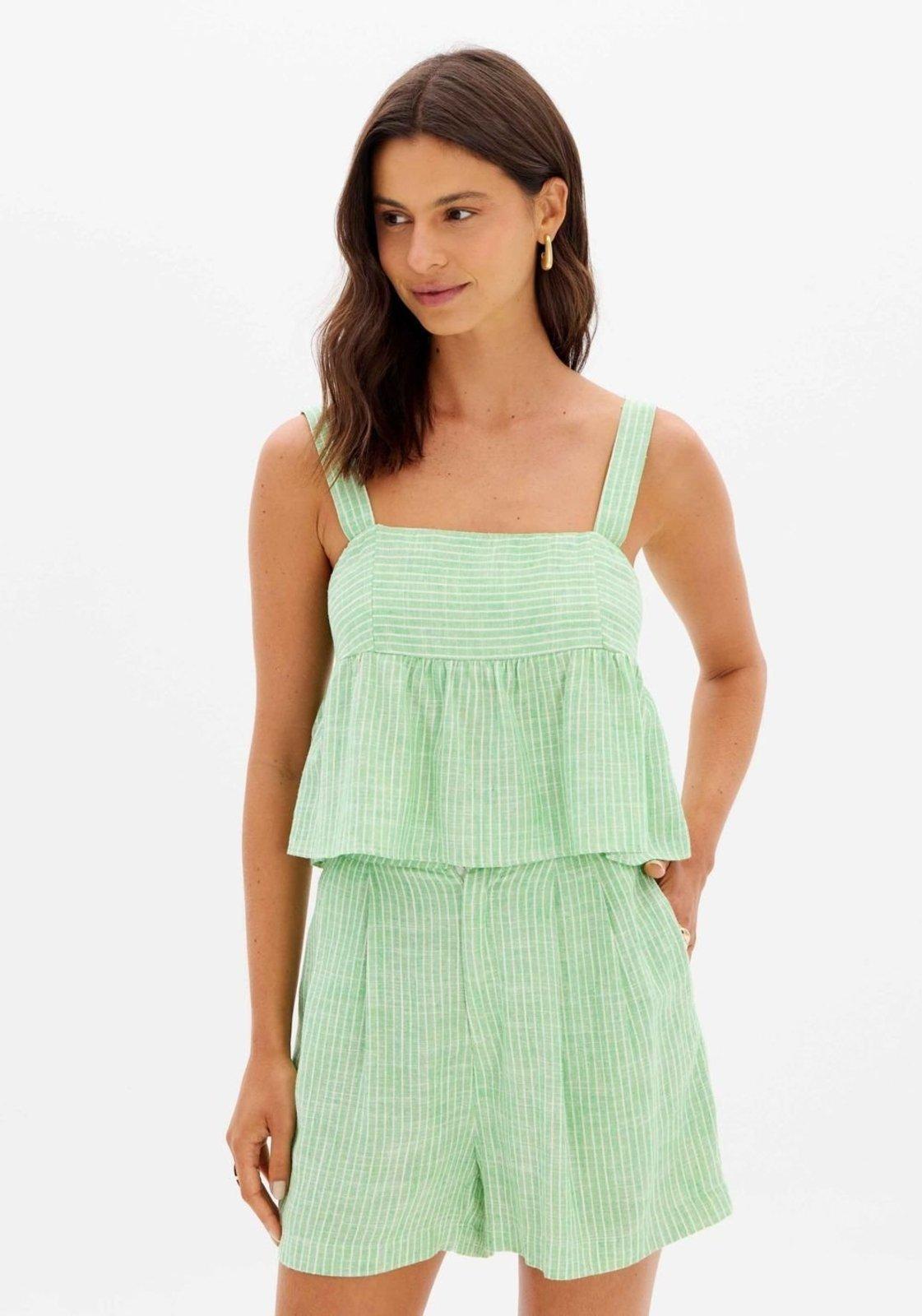 Blusa Ampla De Listras Lança Perfume