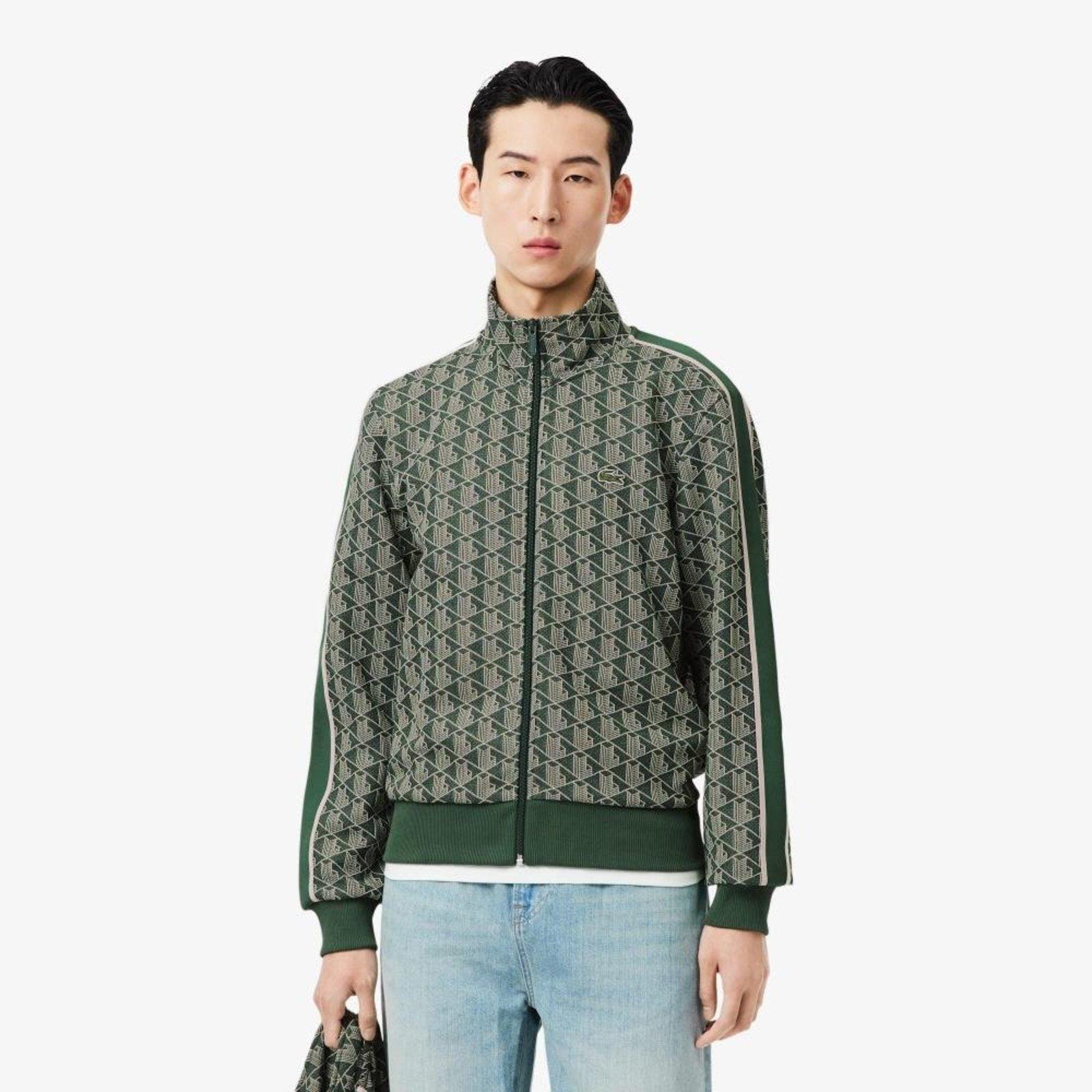 Jaqueta Track Jacquard com Zíper Paris Verde - GG Verde