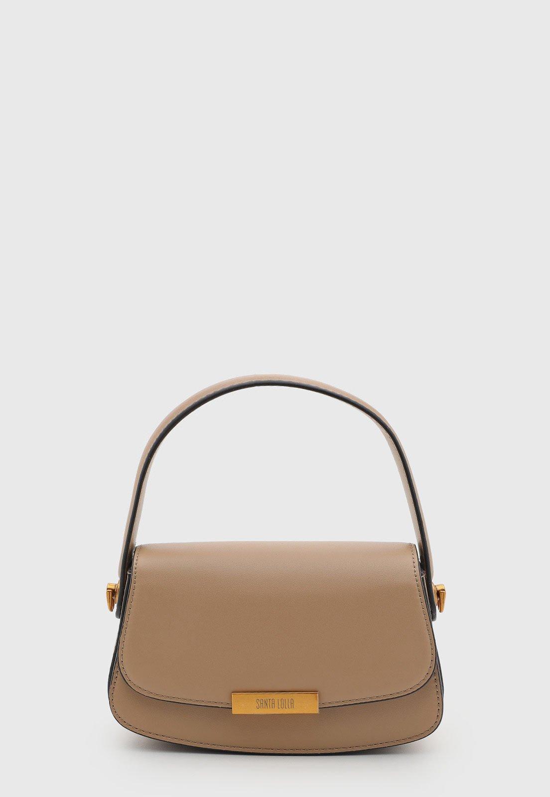 Bolsa Feminina Santa Lolla Alça Corrente Bege