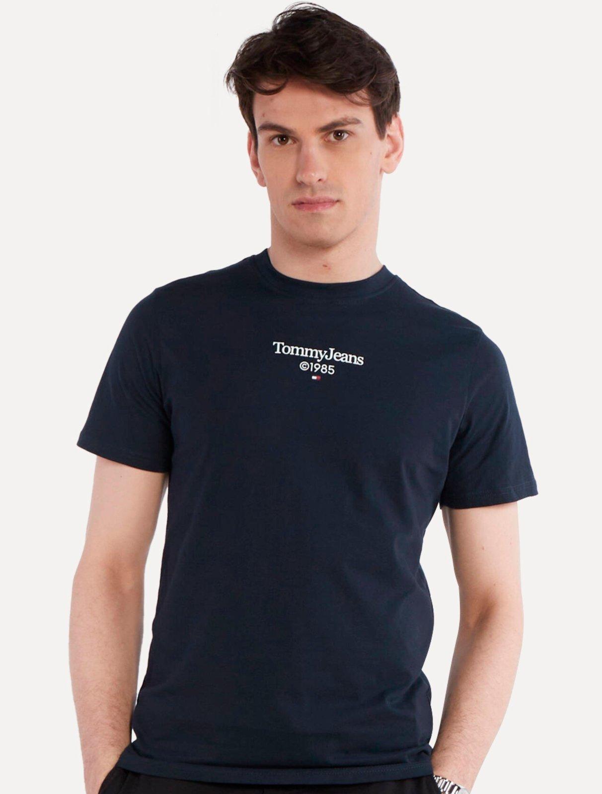 Camiseta Tommy Jeans Masculina Regular TJ 85 Entry Azul Marinho