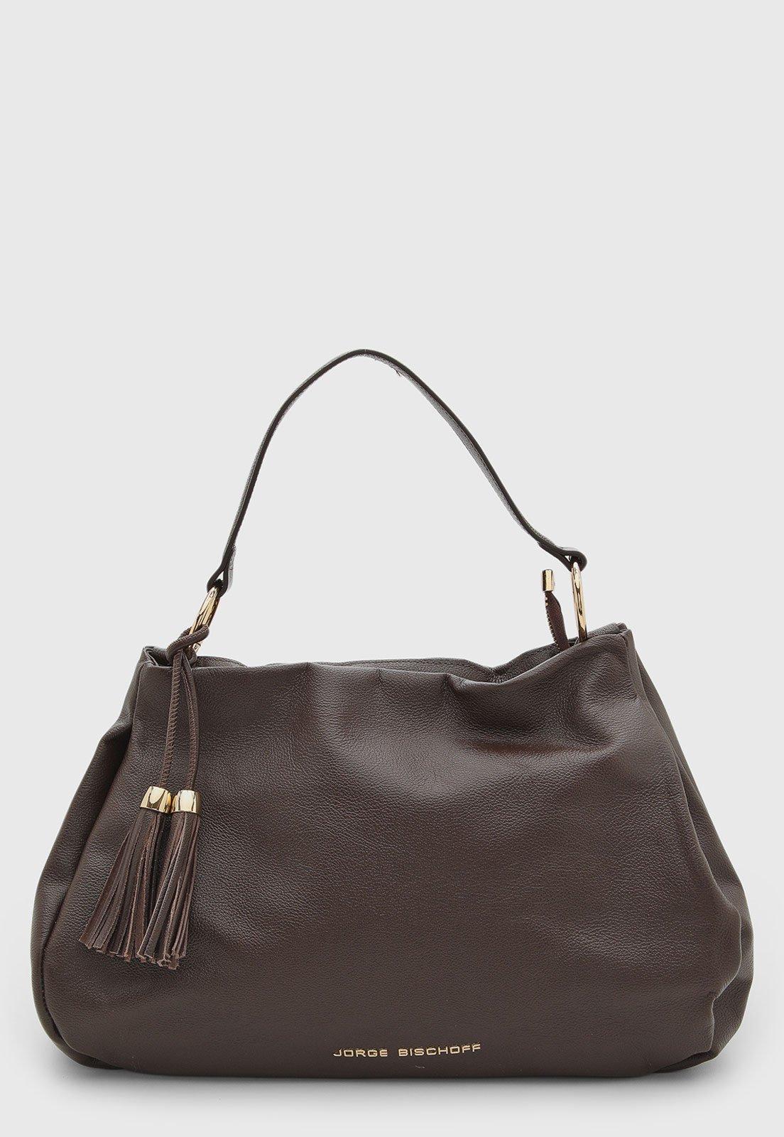 Bolsa Feminina Jorge Bischoff Estruturada Marrom