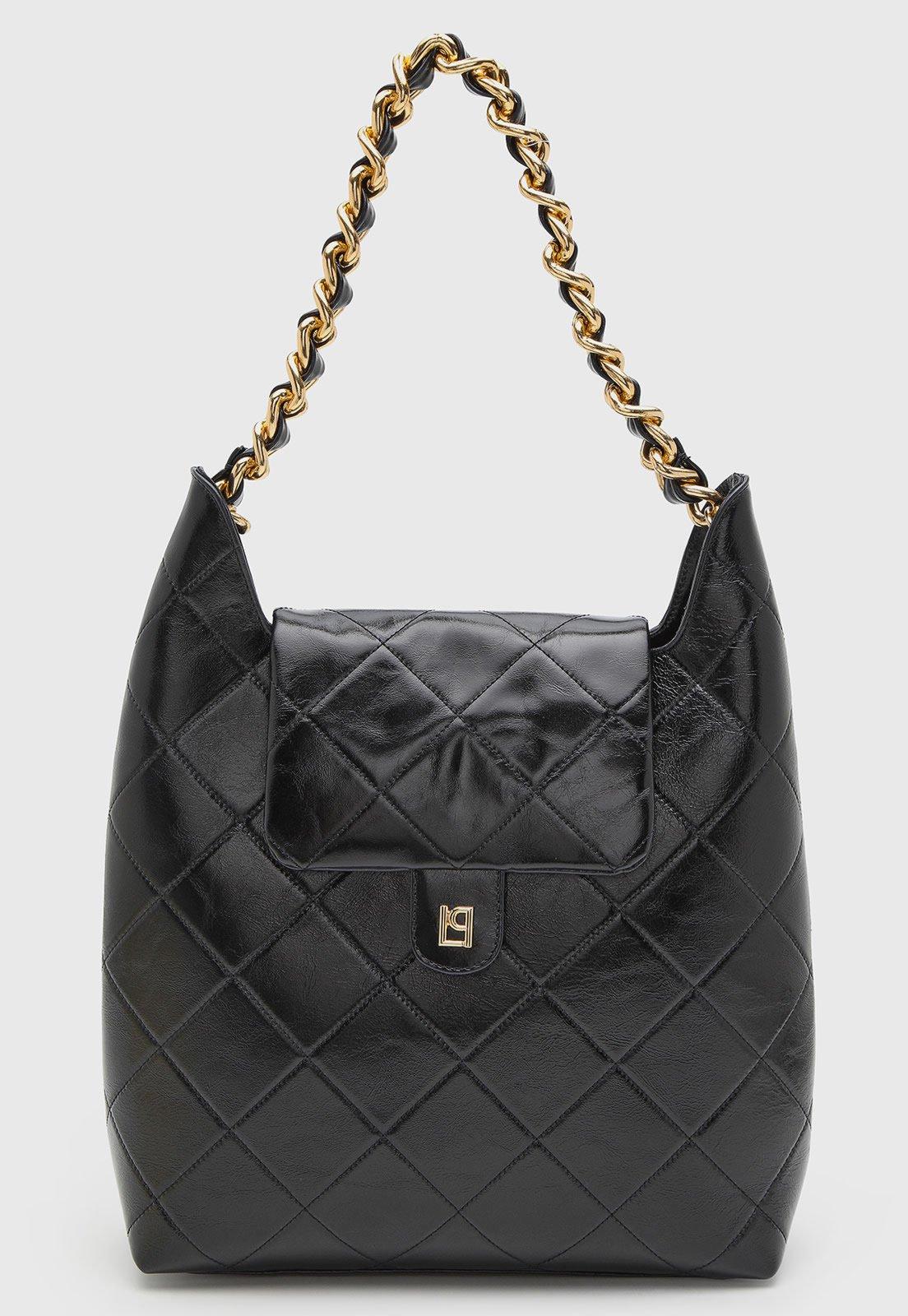 Bolsa Feminina Lança Perfume Matelassê Preta