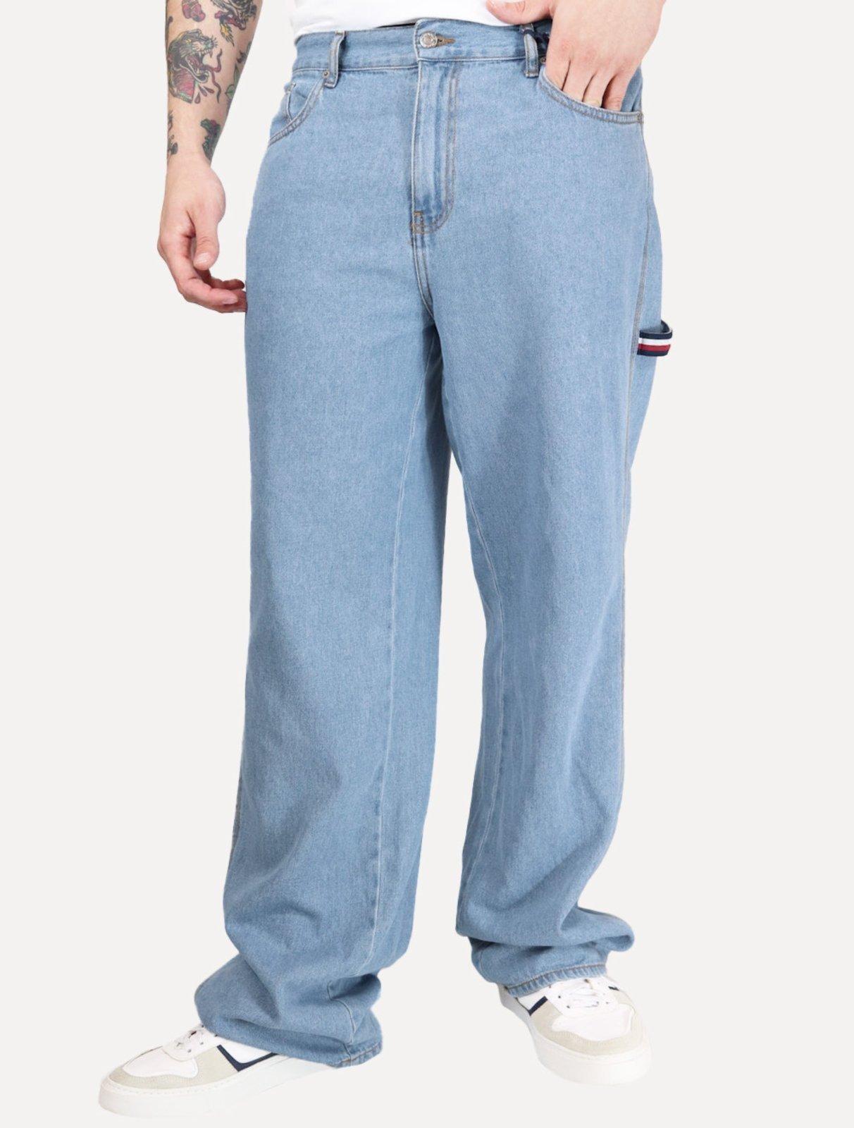 Calça Tommy Jeans Masculina Regular Straight Relaxed Jaimie Médio