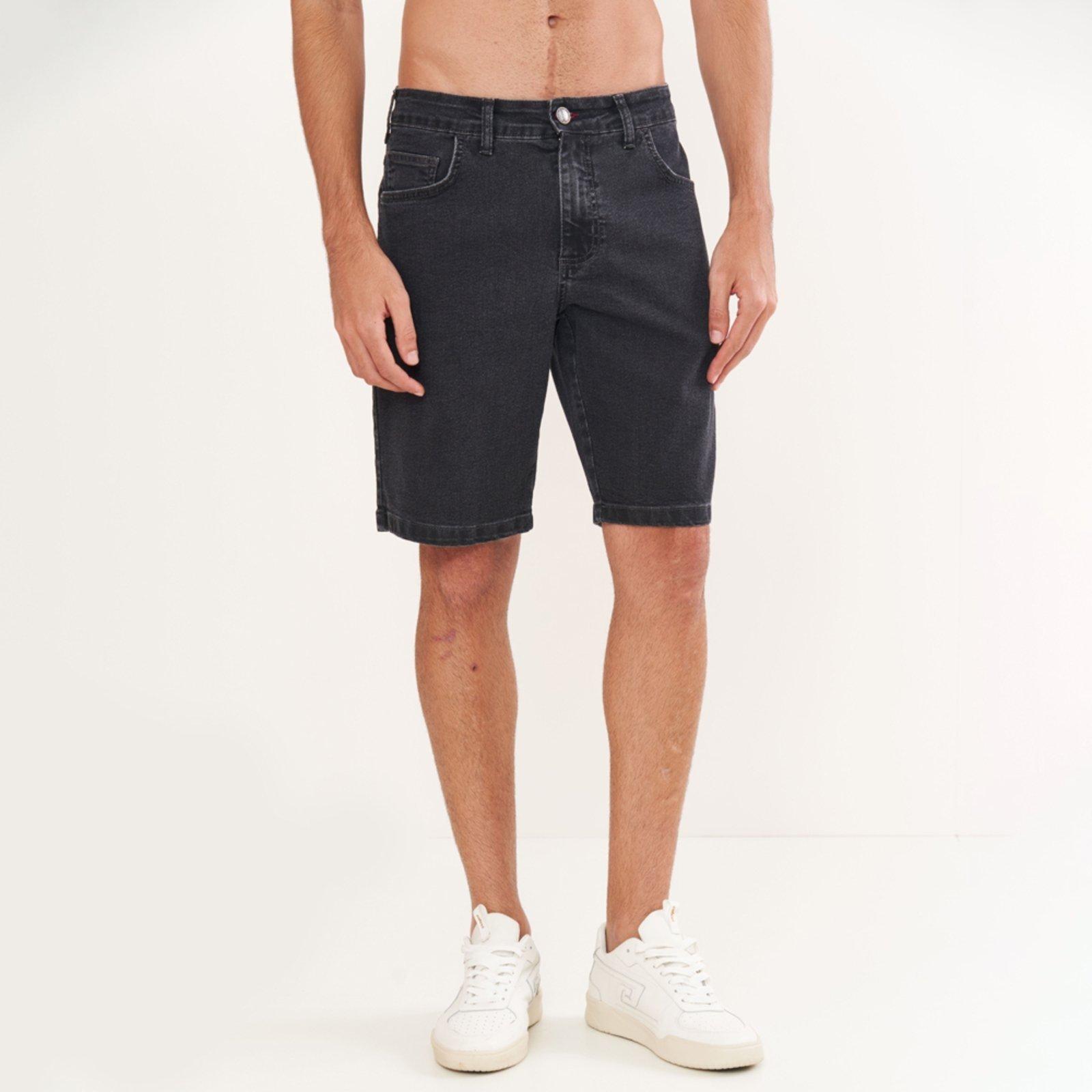 Bermuda Jeans Colcci Davi Pr26 Preto Masculino