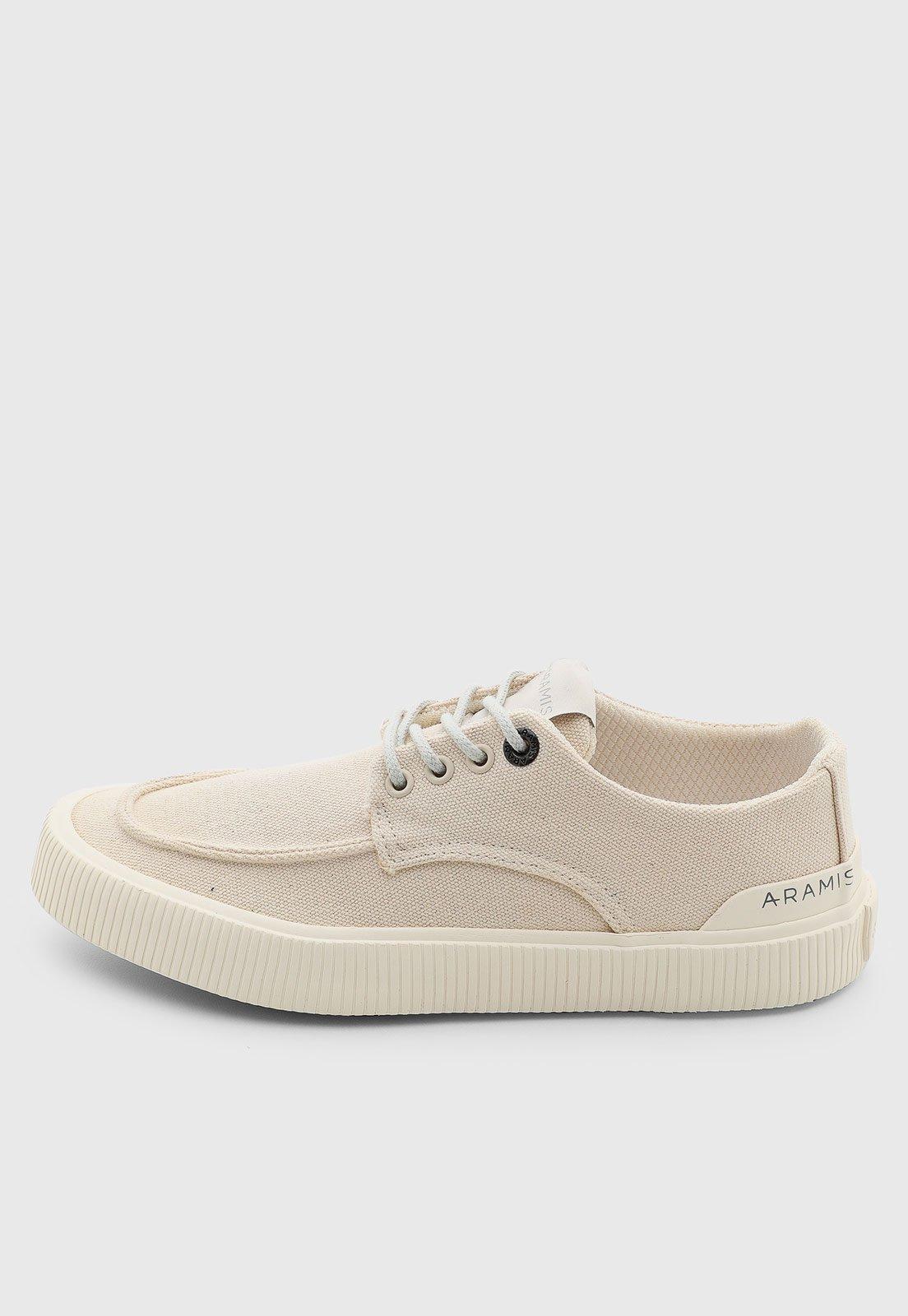 Tênis Masculino Aramis Casual Têxtil Bege