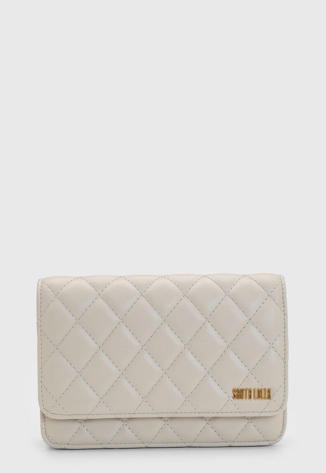Bolsa Feminina Santa Lolla Matelassê Bege