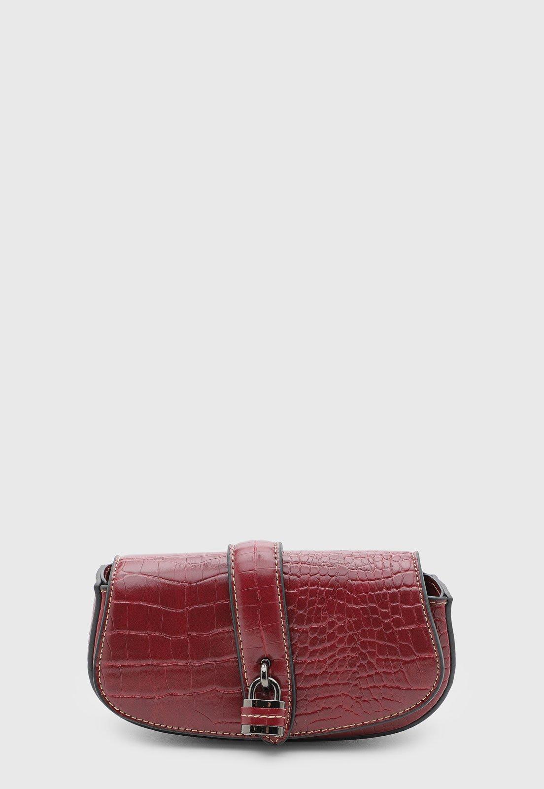 Bolsa Feminina Santa Lolla Croco Vermelha