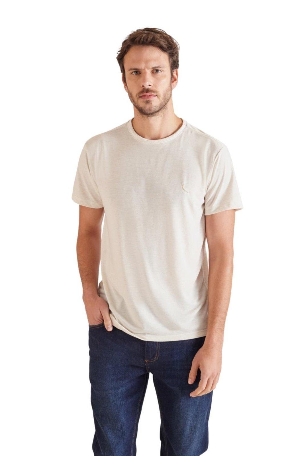 Camiseta New Linho Reserva Bege