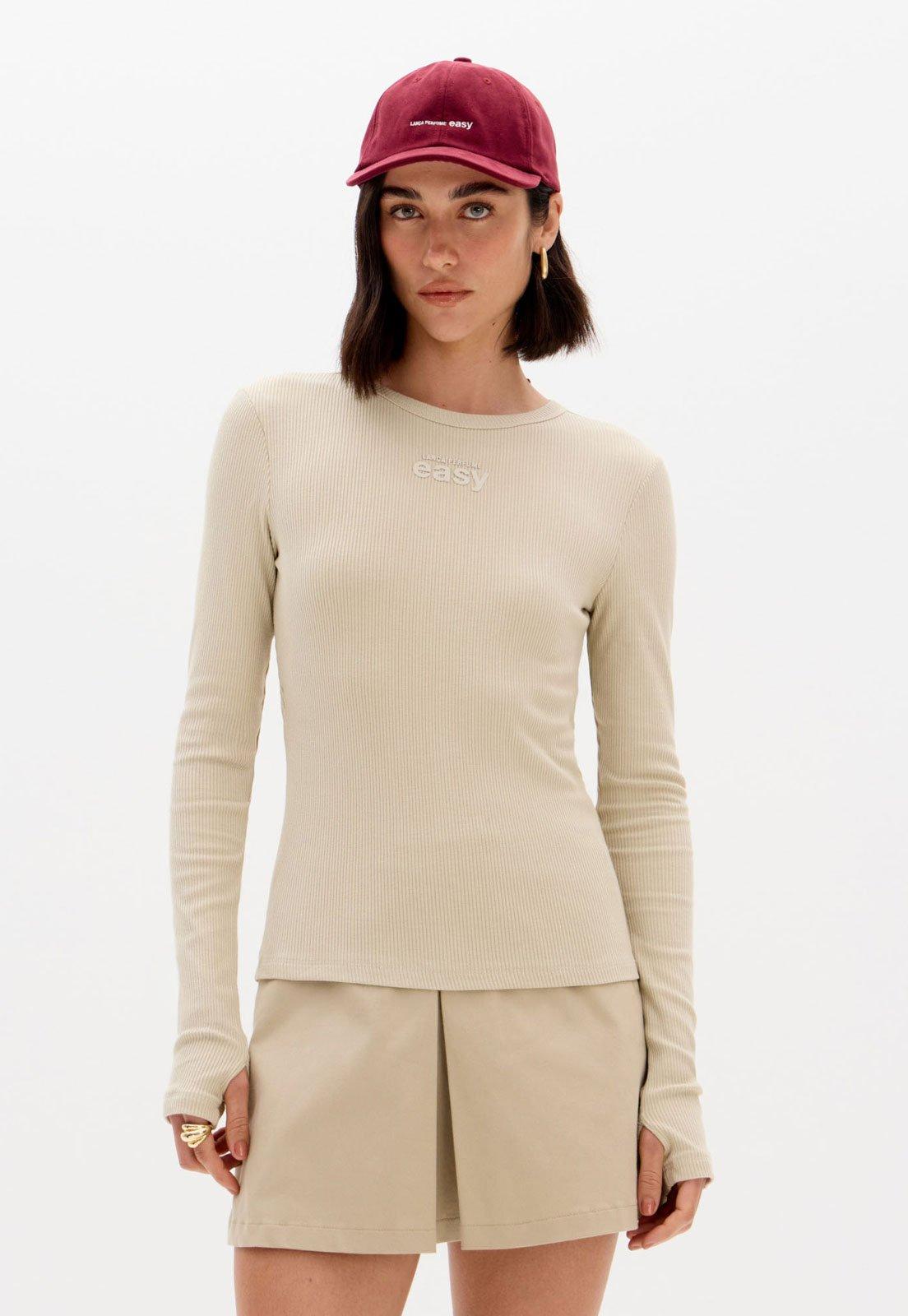 Blusa Feminina Lança Perfume Easy Bege