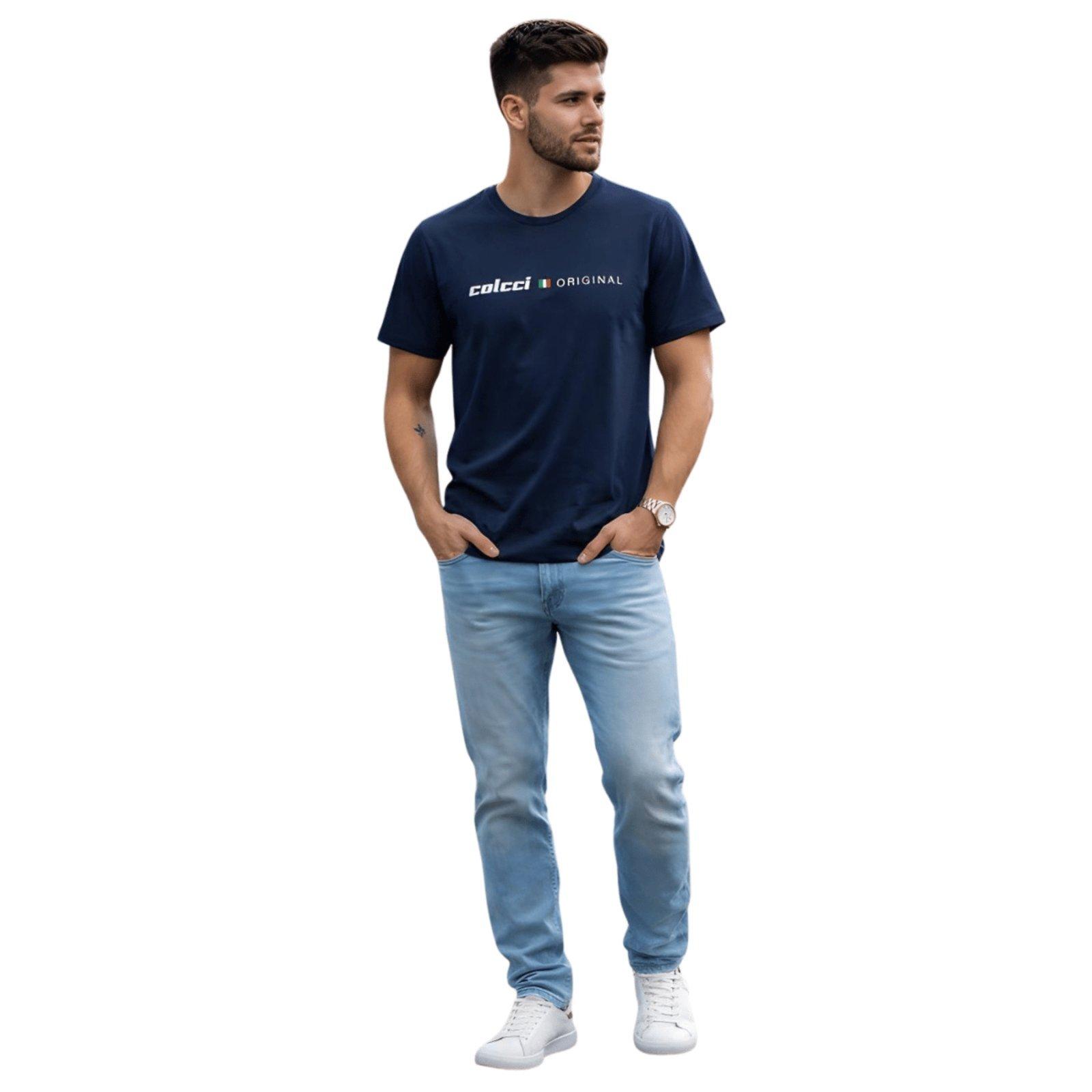 Camiseta Masculina Slim Estampa Itália Colcci