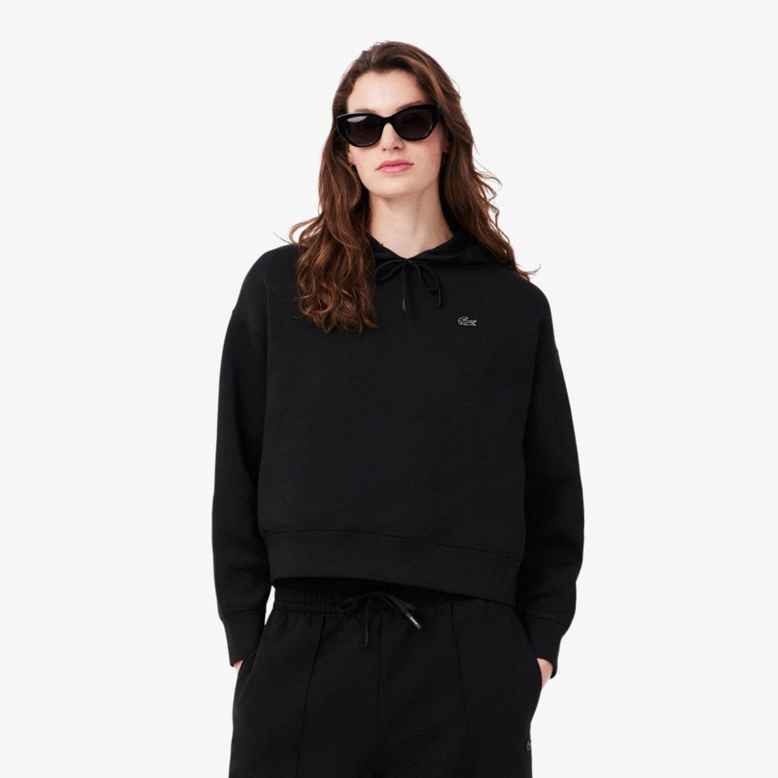 Moletom Oversized com Capuz Ajustável Preto - 32 Preto