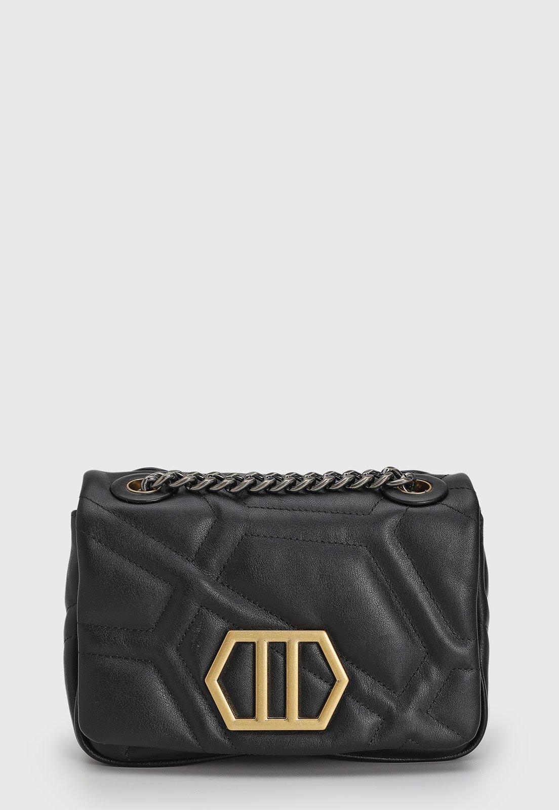 Bolsa Feminina Arezzo Média Matelassê Preta
