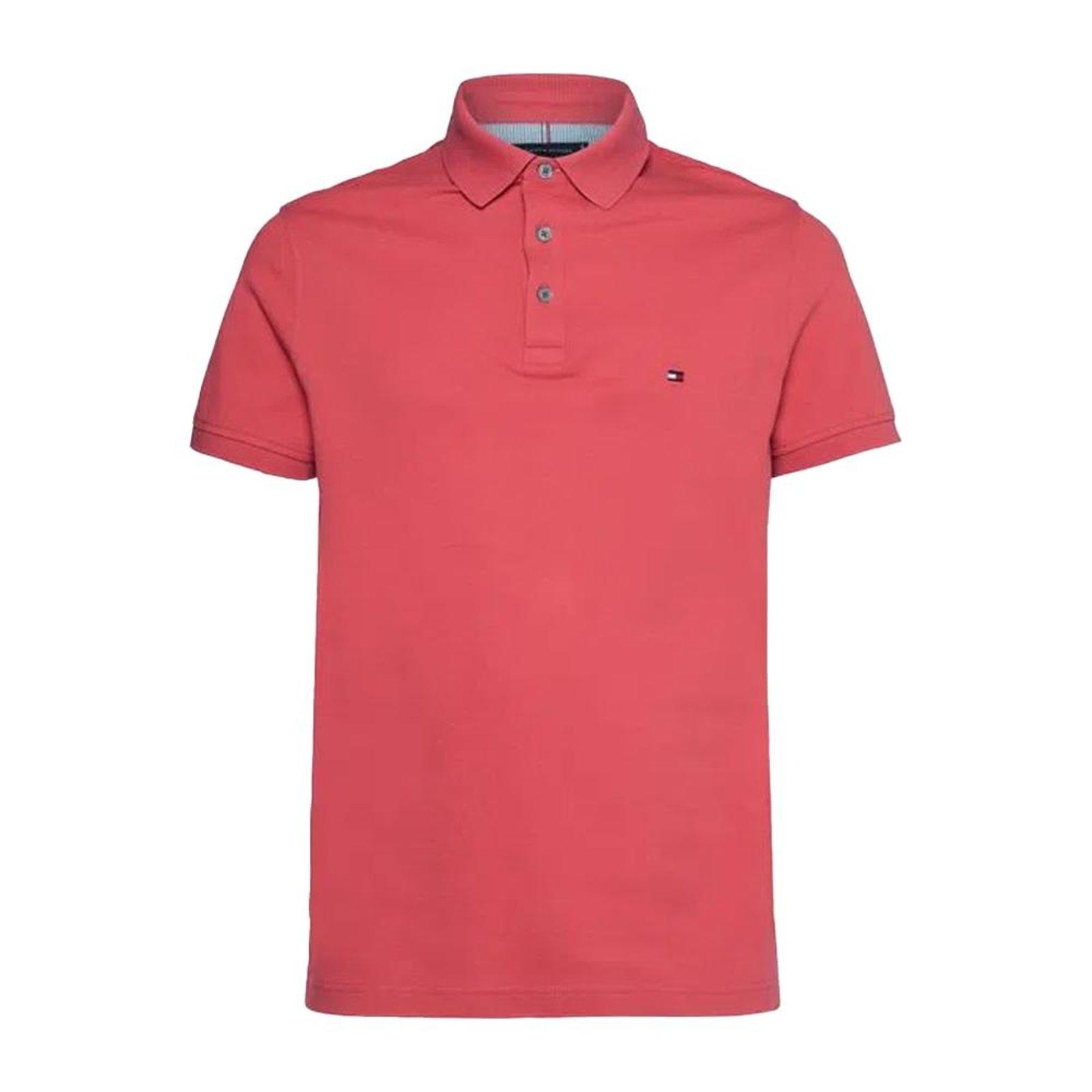 Camiseta Gola Polo Tommy Hilfiger Im 1985 Laranja Slim