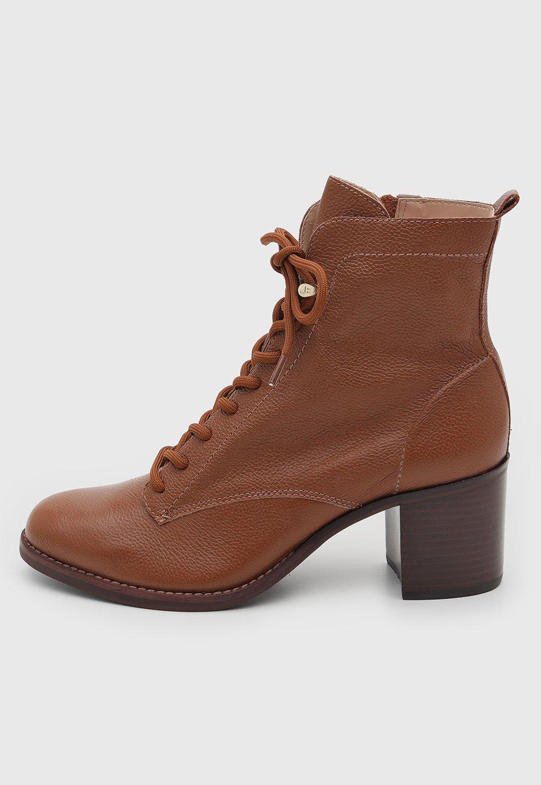 Bota Feminina Jorge Bischoff Cano Baixo Marrom
