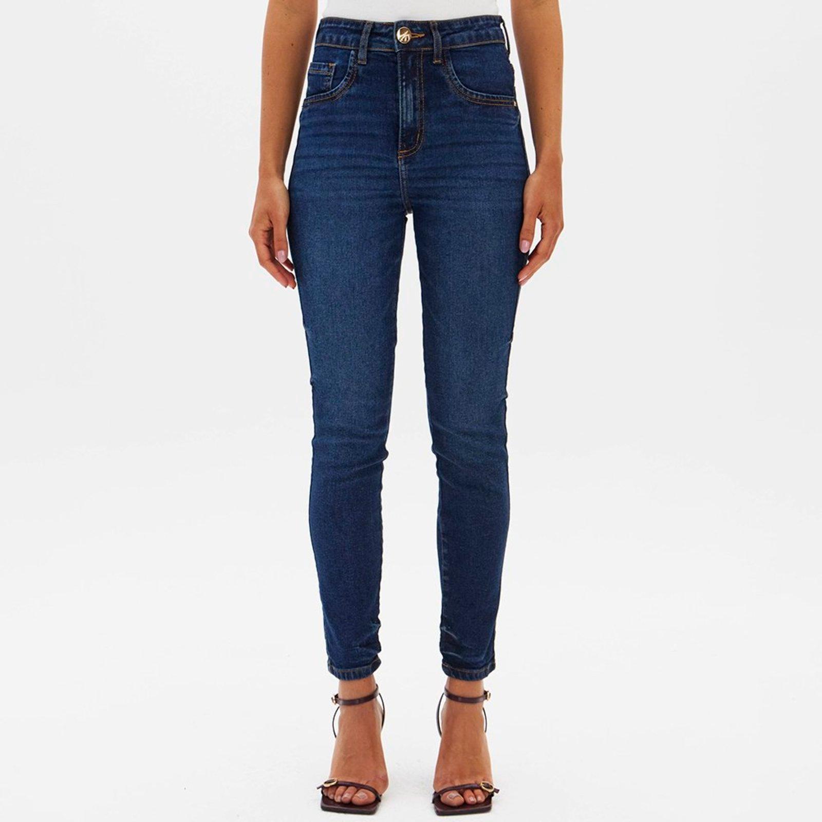 Calça Jeans Lança Perfume Skinny Ankle Hg In26 Azul Feminino