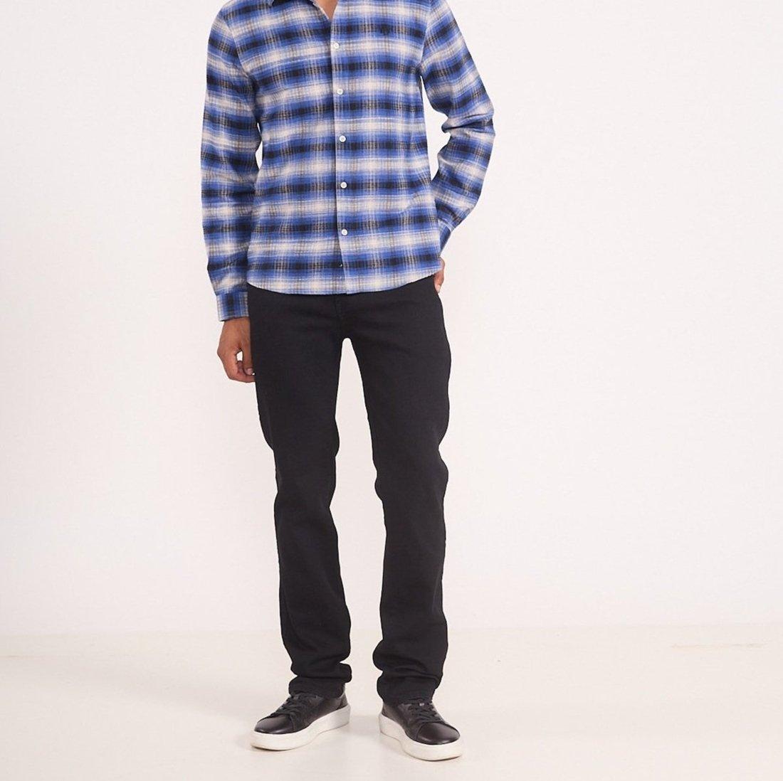 Calça Jeans Colcci Alex Slim Original Preta Preto