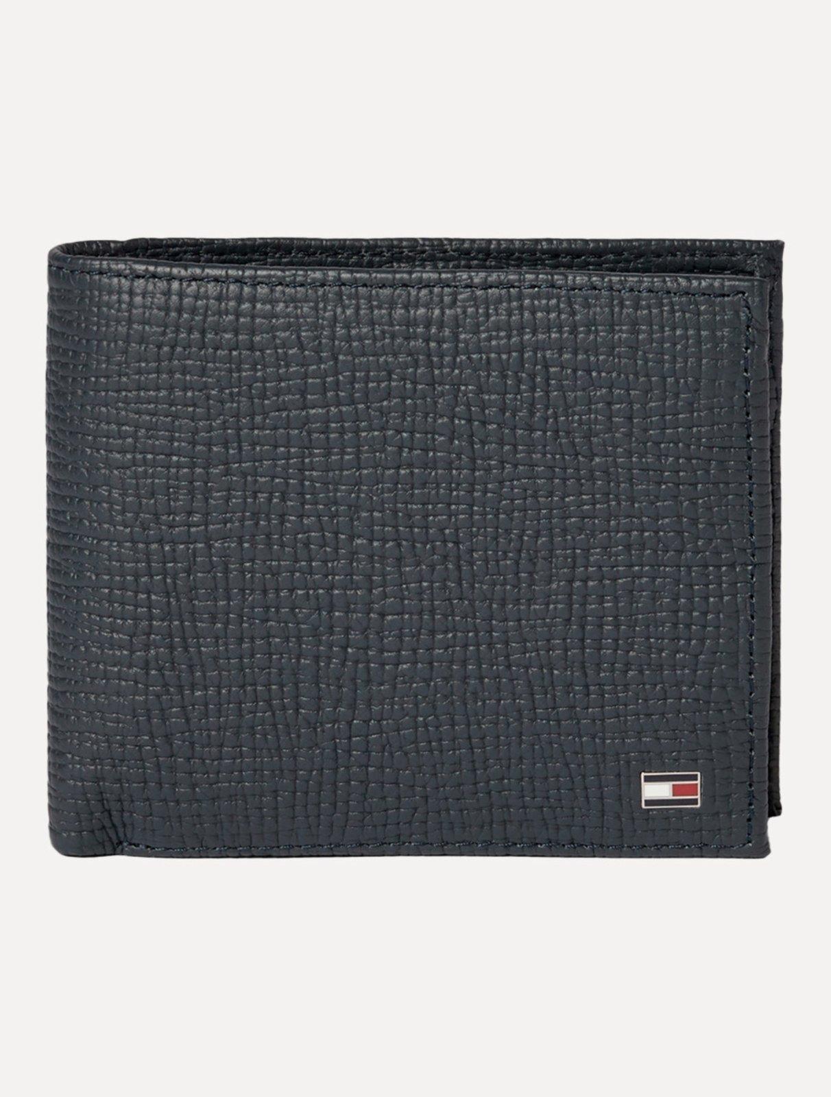 Carteira Tommy Hilfiger Masculina The Flag Mini CC Azul Marinho