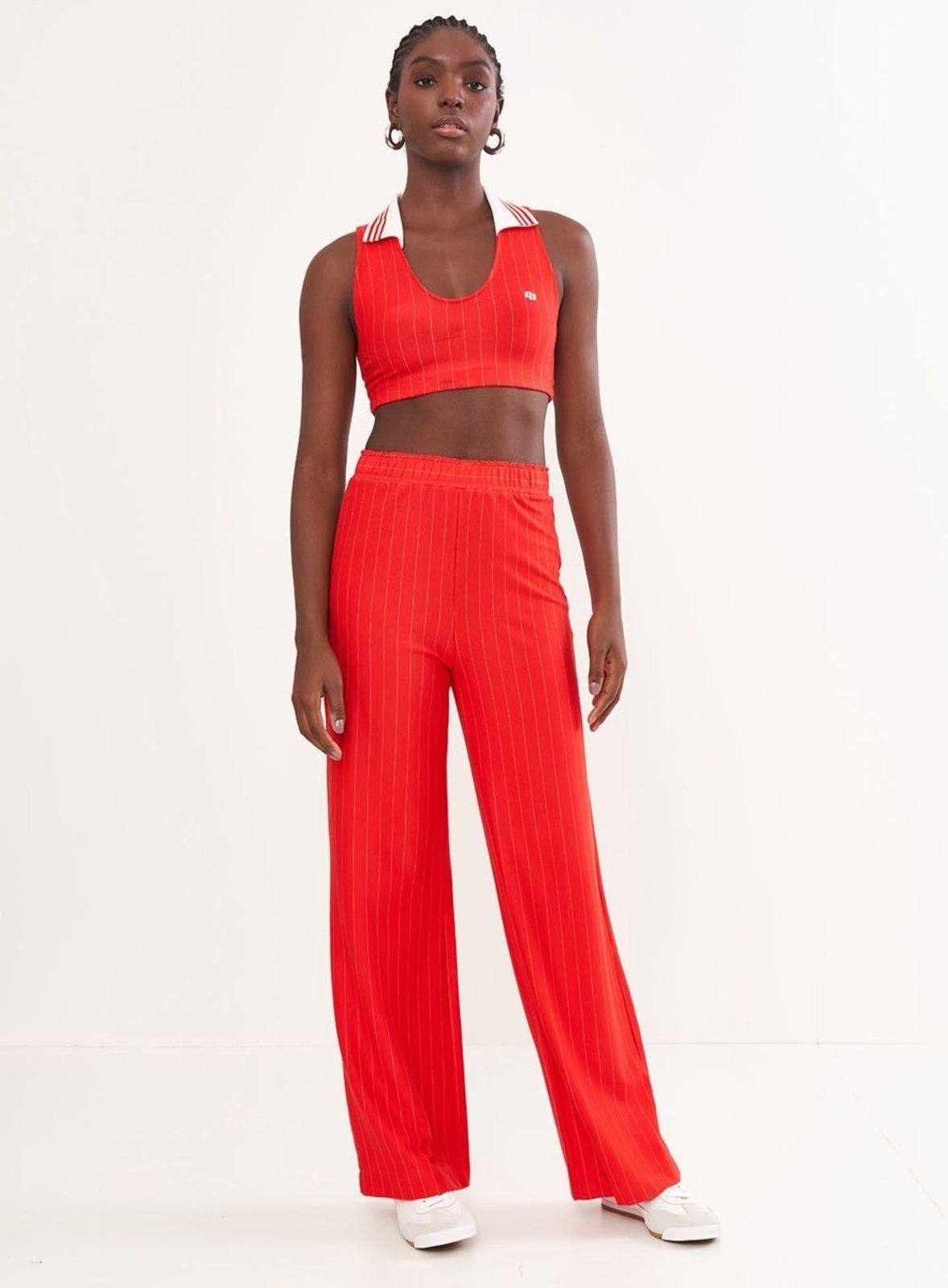 Top Listrado Justo Colcci Vermelho