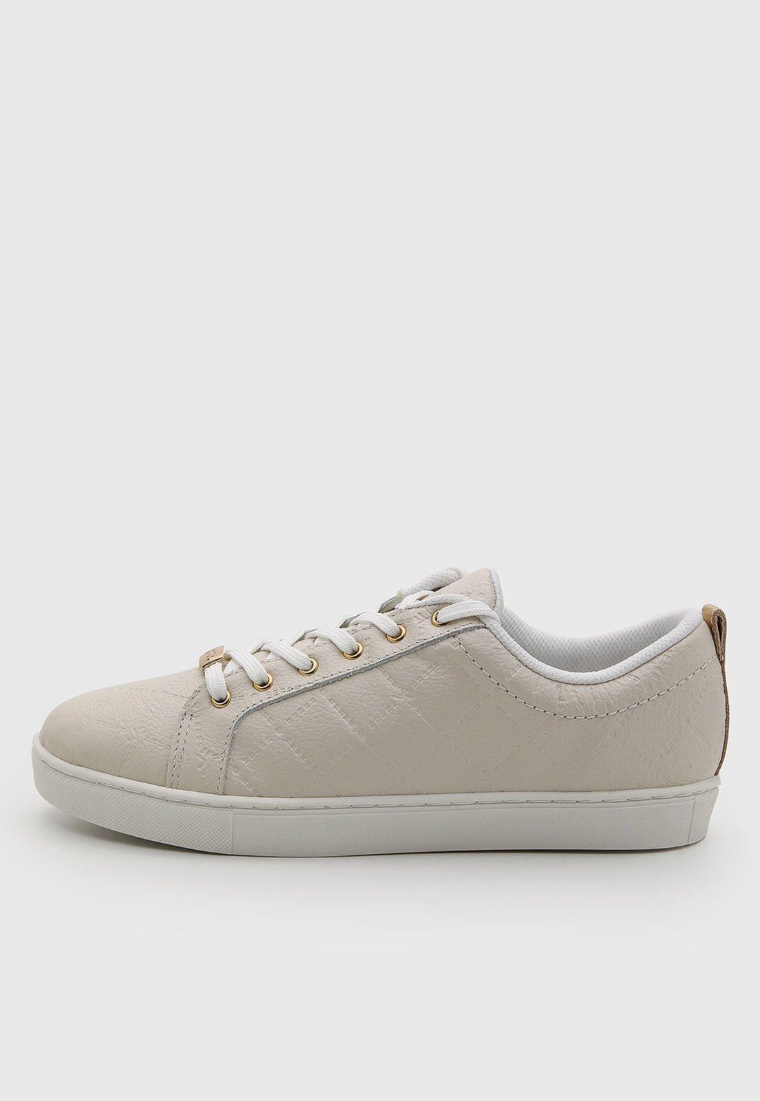 Tênis Feminino Jorge Bischoff Couro Matelassê Branco