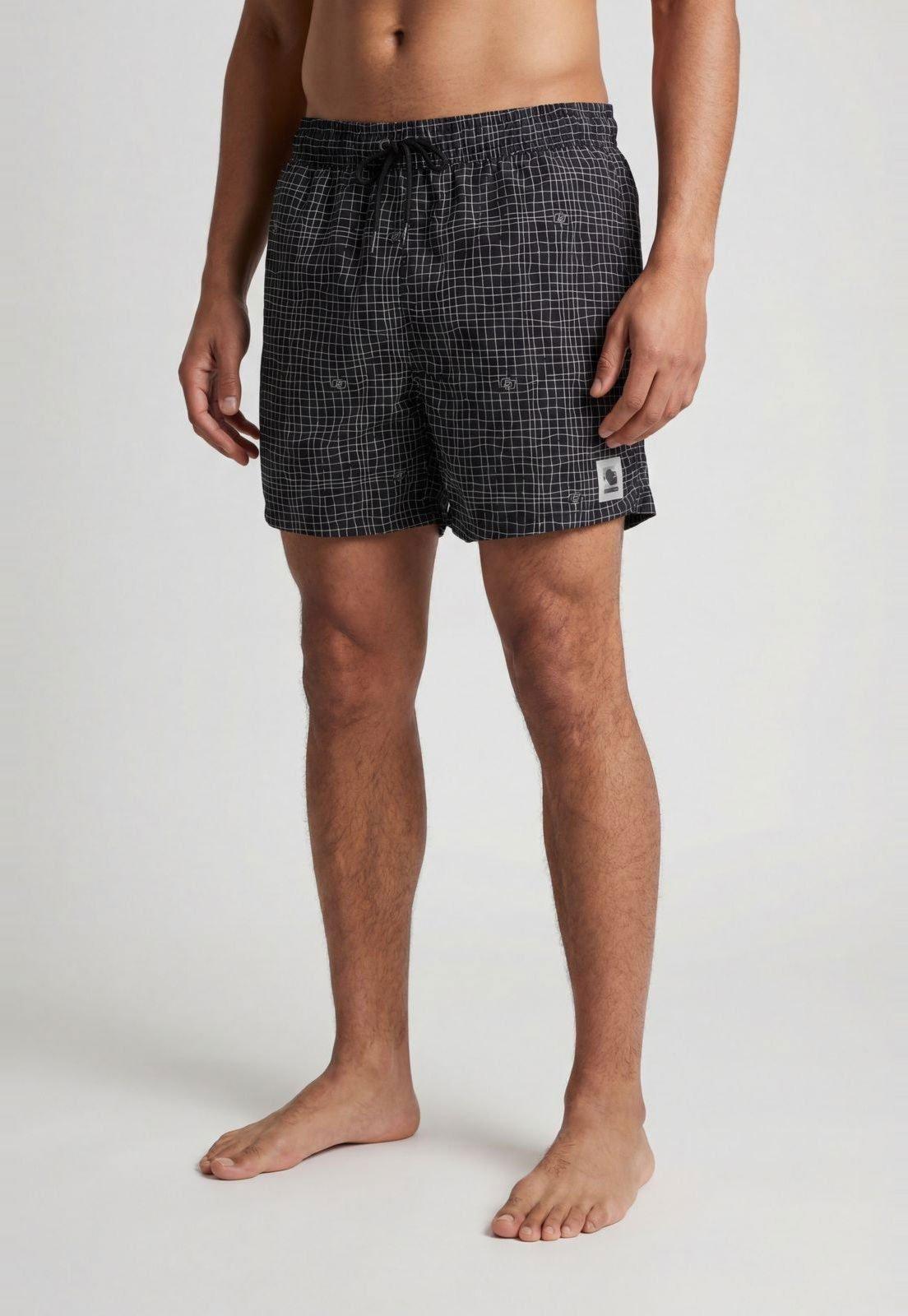 Bermuda Masculina Colcci Estampa Xadrez Preta