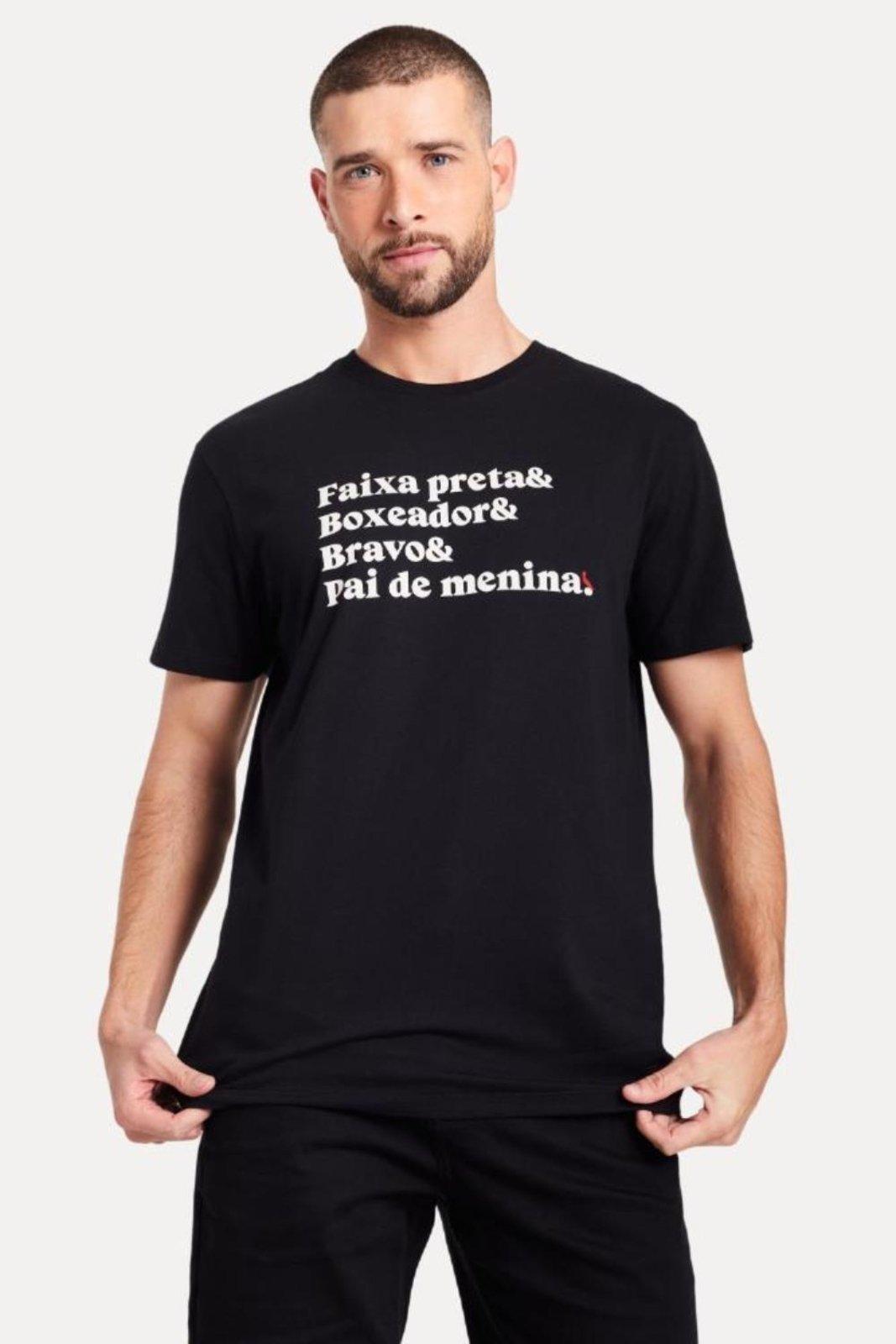 Camiseta Pai Faixa Preta Reserva Preto