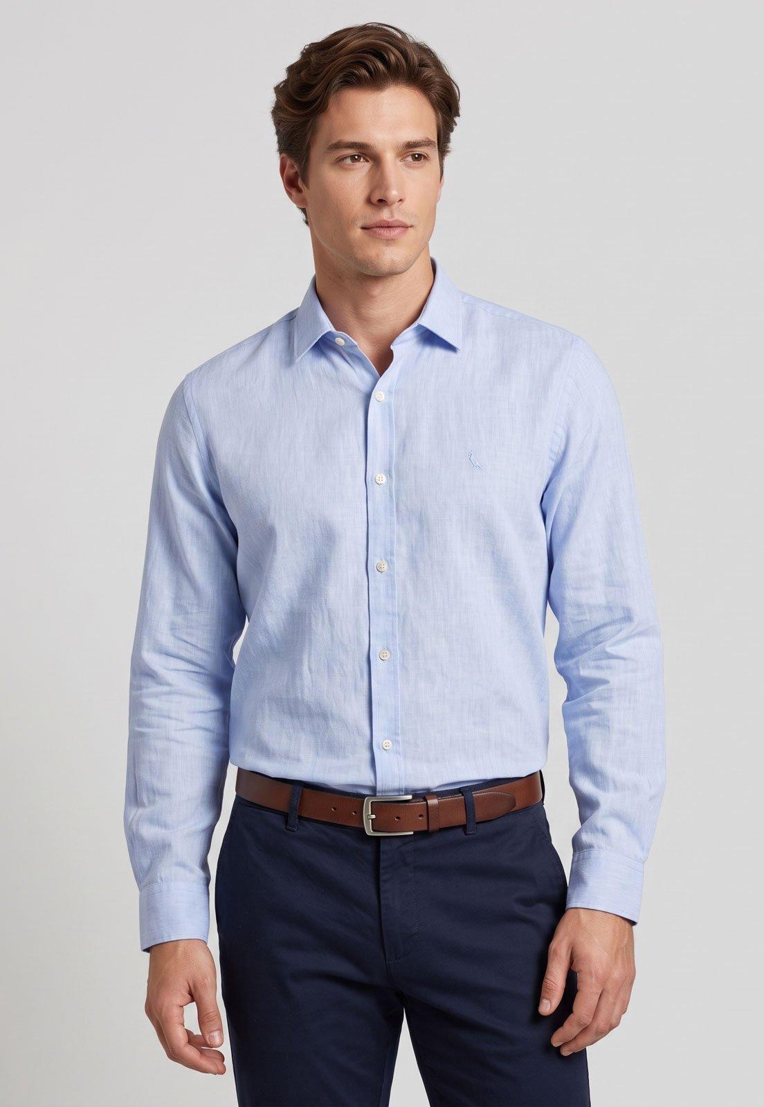Camisa Masculina Reserva Kiro Azul