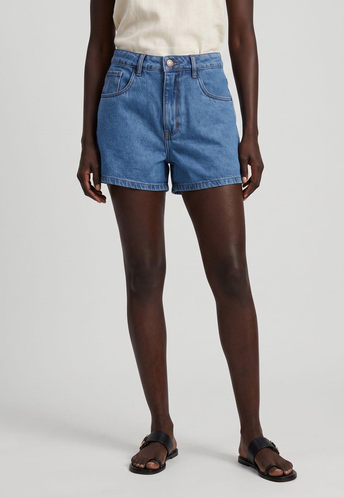 Short Feminino Lança Perfume Jeans Azul