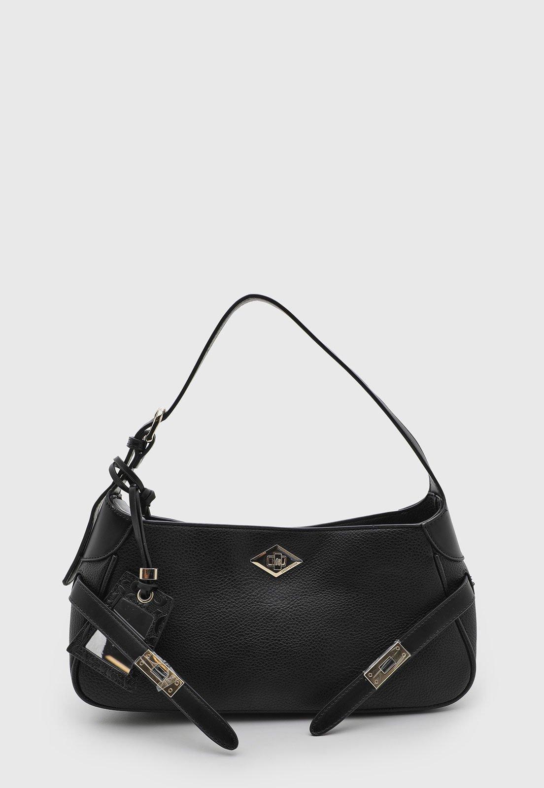 Bolsa Feminina Lança Perfume Média Preta