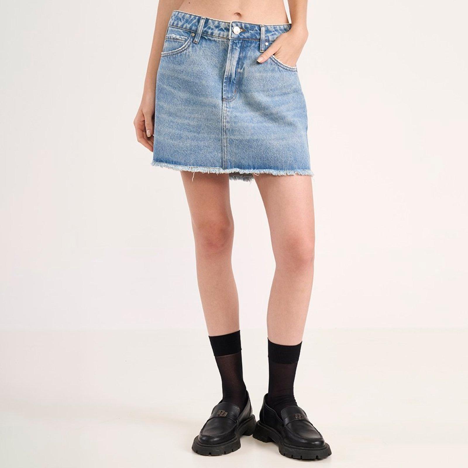 Saia Jeans Colcci Classic In26 Azul Feminino